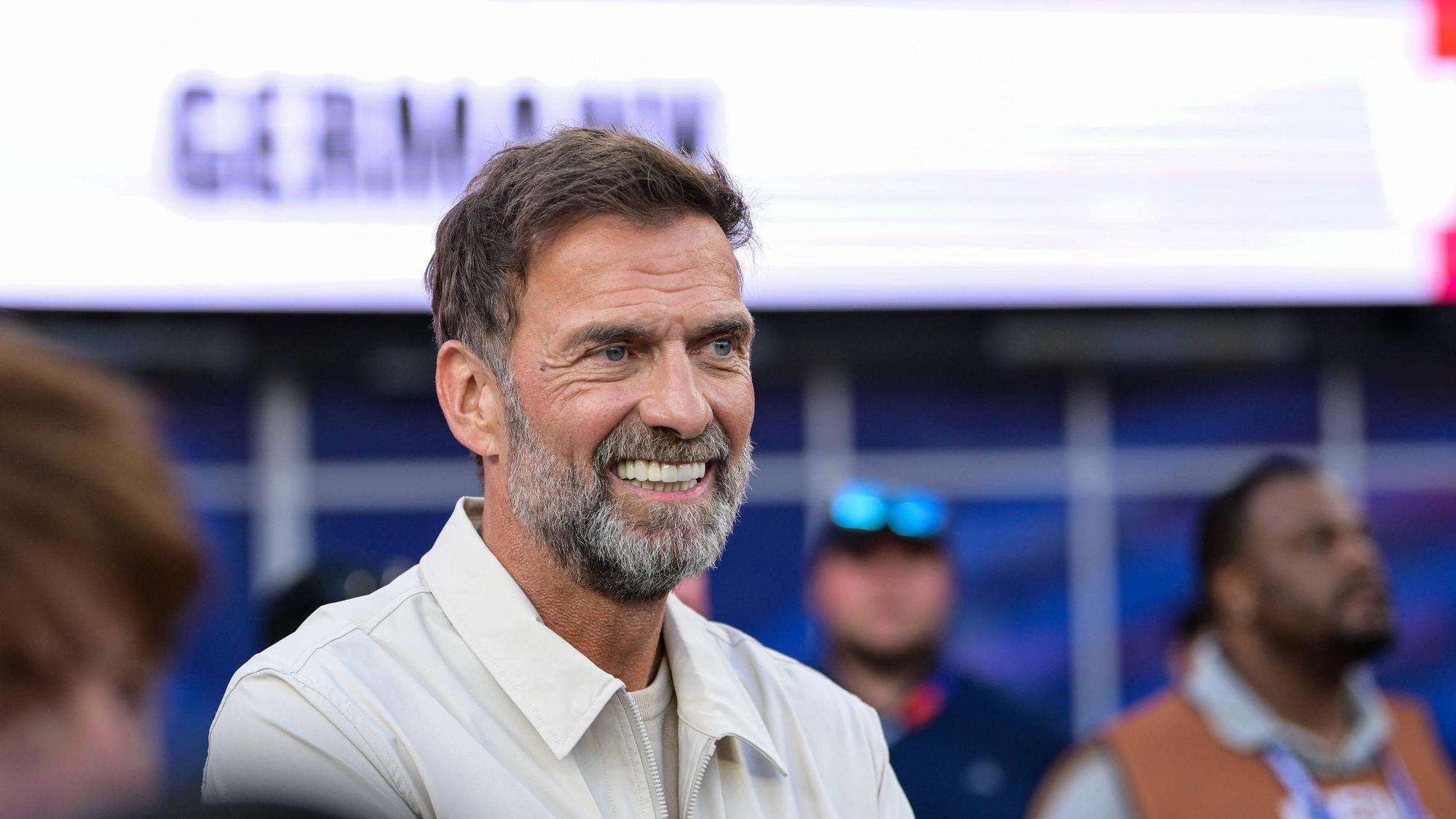 Fußball, WM 2026, 20260629, Deutschland - Paraguay. Im Bild Jürgen KLOPP fiebert mit. Foxborough Boston-Stadion Massachusetts Vereinigte Staaten von Amerika *** Soccer, 2026 World Cup, 20260629, Germany vs. Paraguay. Pictured: Jürgen Klopp cheering on the team at Foxborough Stadium in Boston, Massachusetts, United States of America Copyright: Passion2Press/MarkusxFischerx