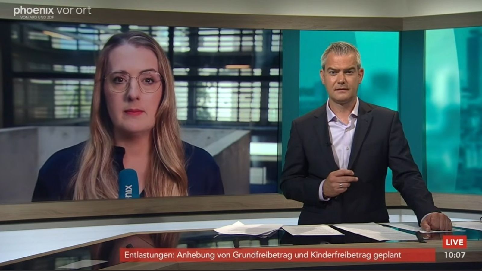 Katharina Dröge hat sich im phoenix-Interview zu den angekündigten Neuerungen bei der Krankschreibung geäußert. (Bild: YouTube/phoenix)