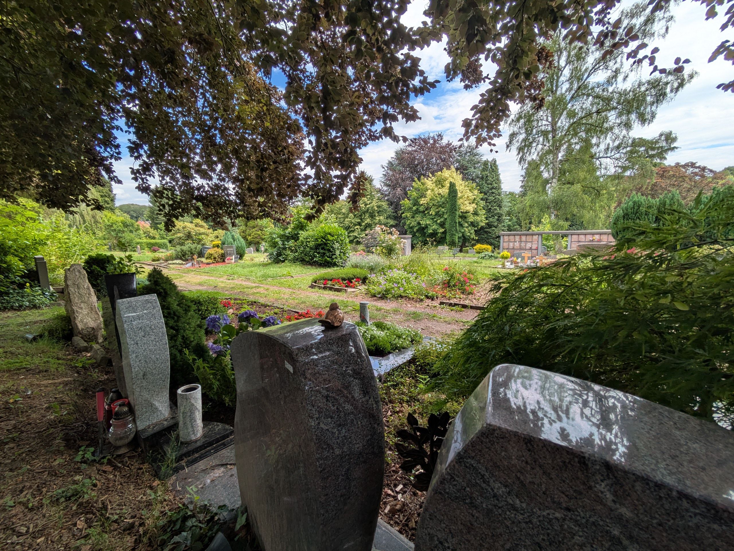 Blick über den Friedhof in Burscheid