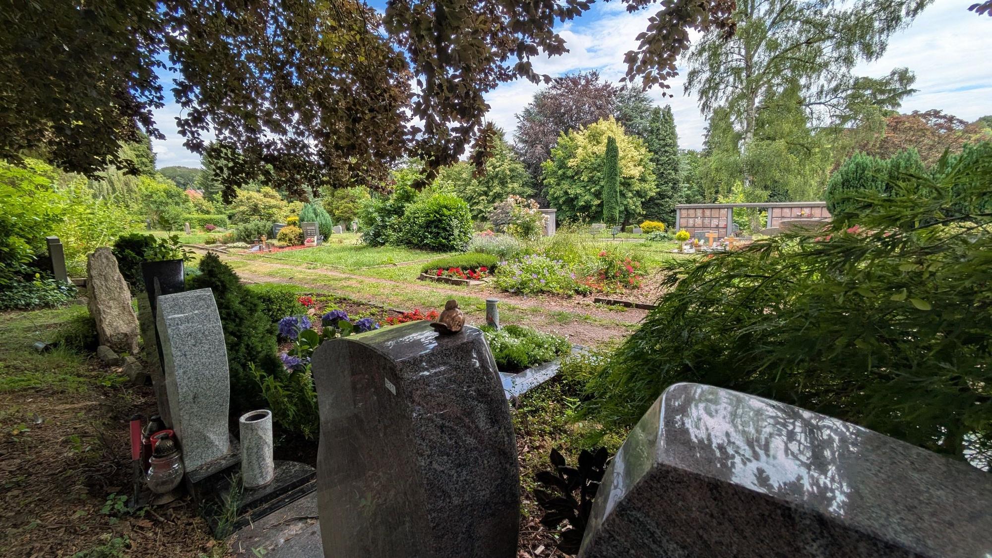 Blick über den Friedhof in Burscheid