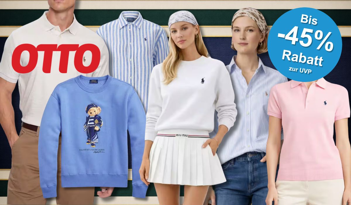 Eine Darstellung von verschiedenen Models die Ralph Lauren tragen.