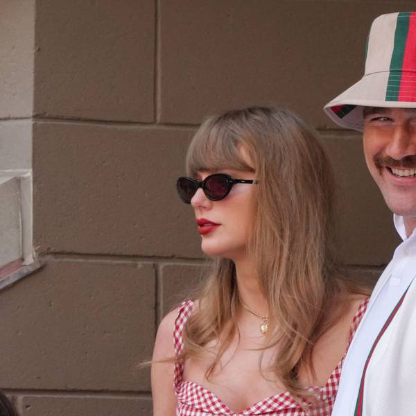 Taylor Swift (l.) und der Footballer Travis Kelce.
