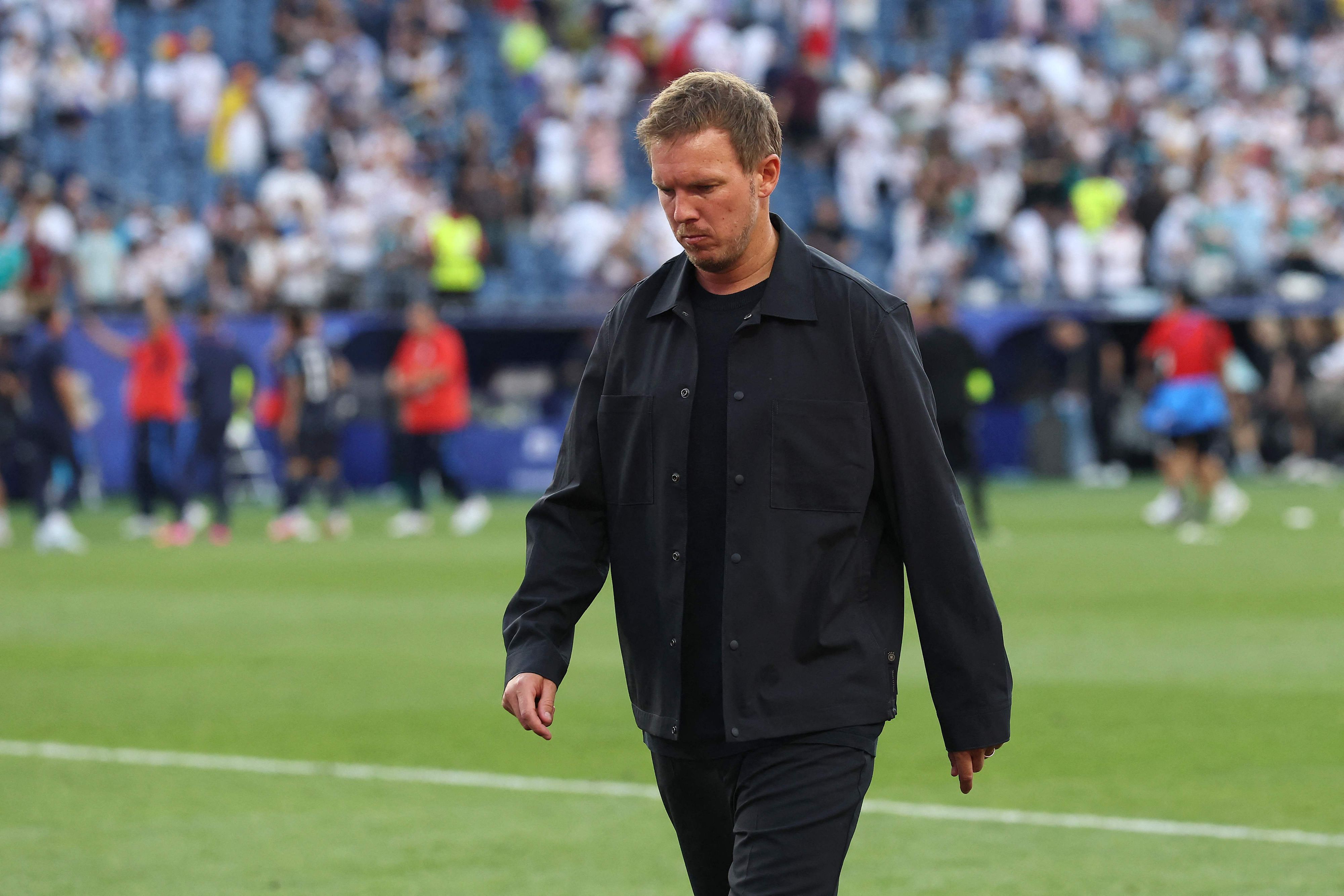 Der geknickte Bundestrainer Julian Nagelsmann.