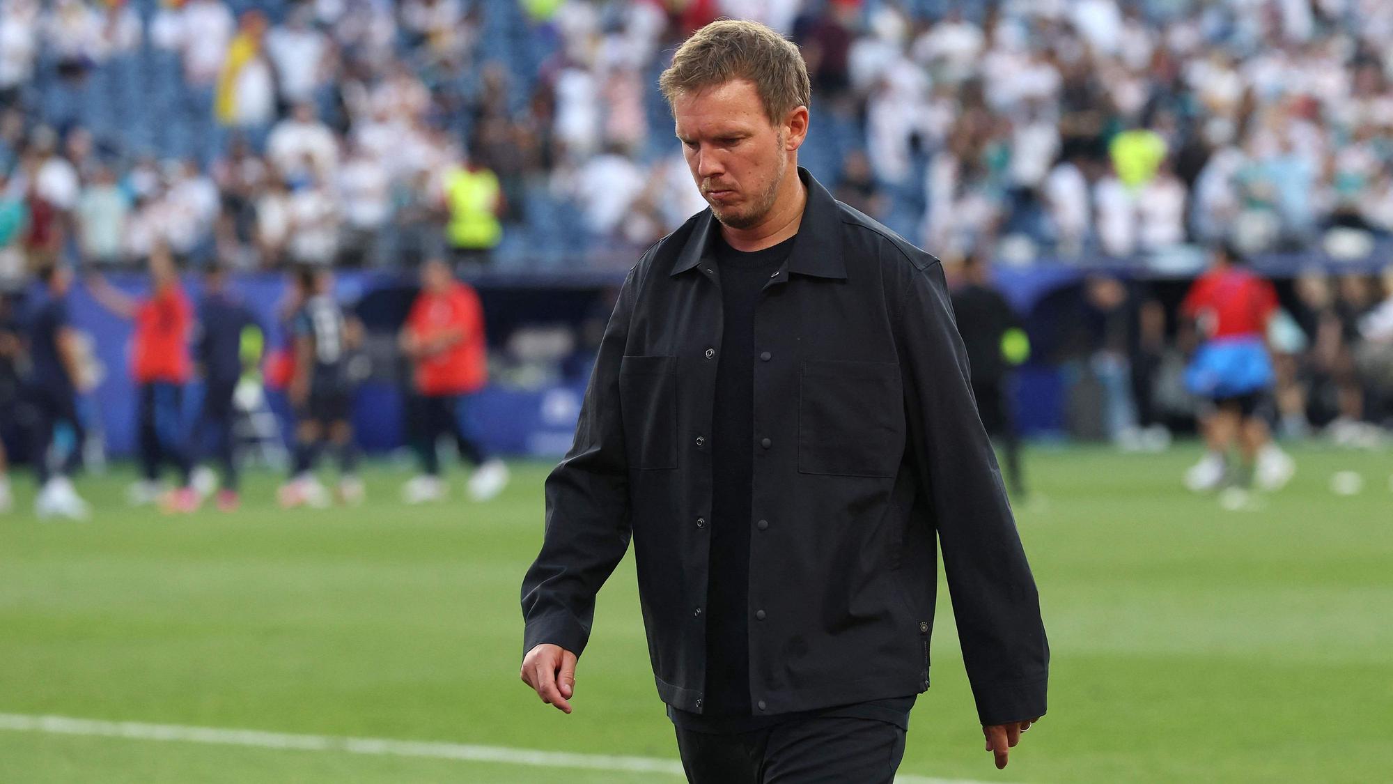 Der geknickte Bundestrainer Julian Nagelsmann.