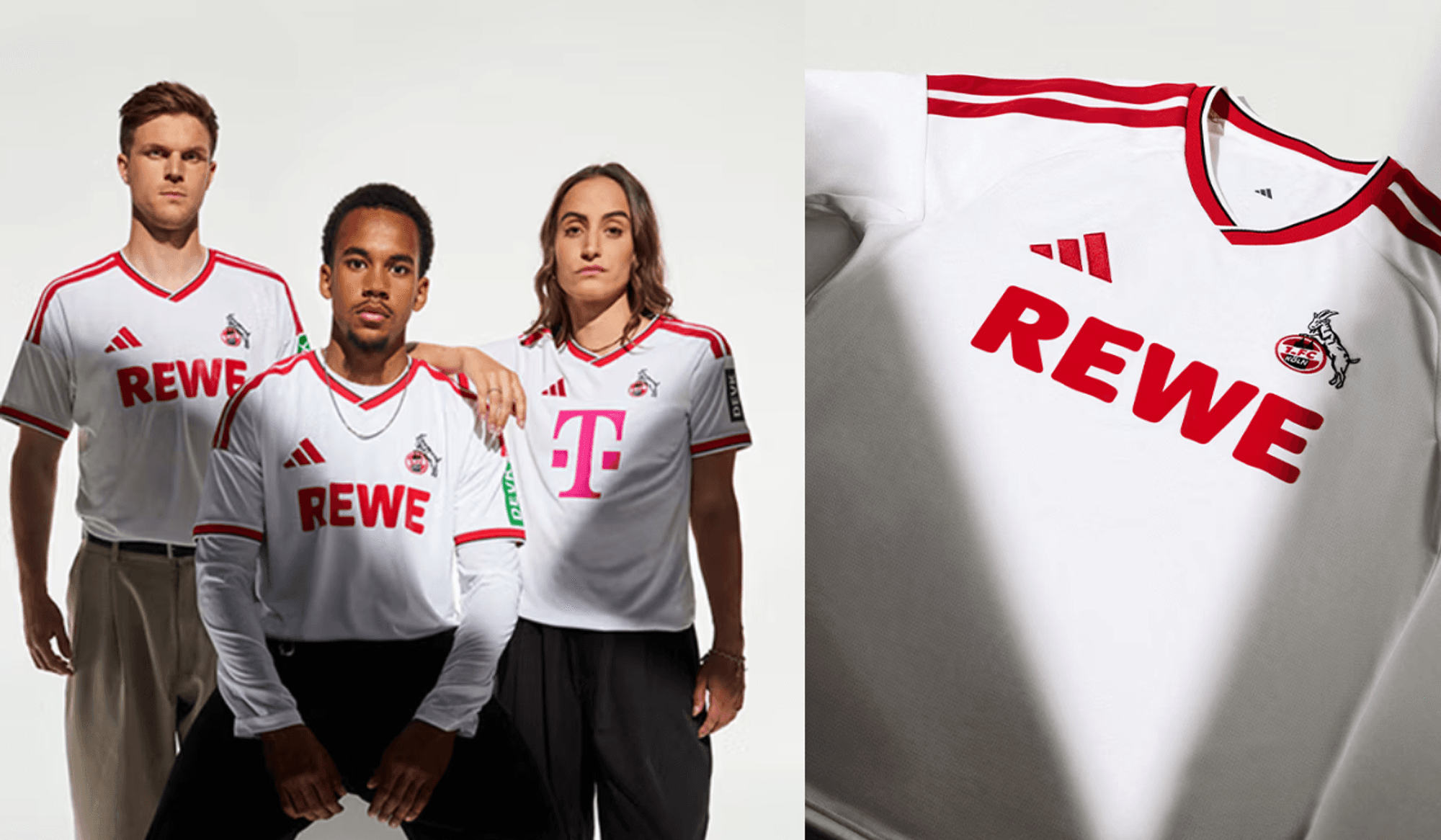 Models die das neue Trikot tragen.