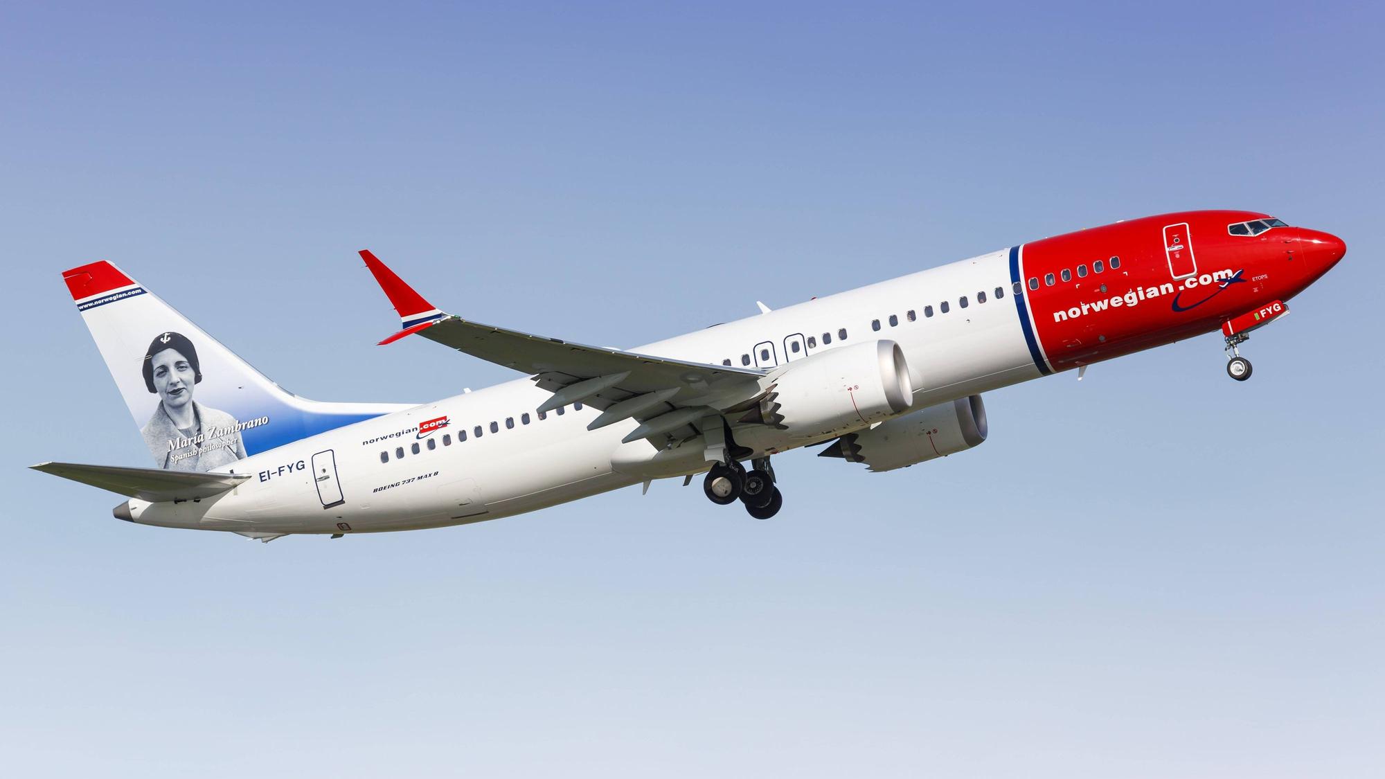Norwegian-Maschine beim Start.