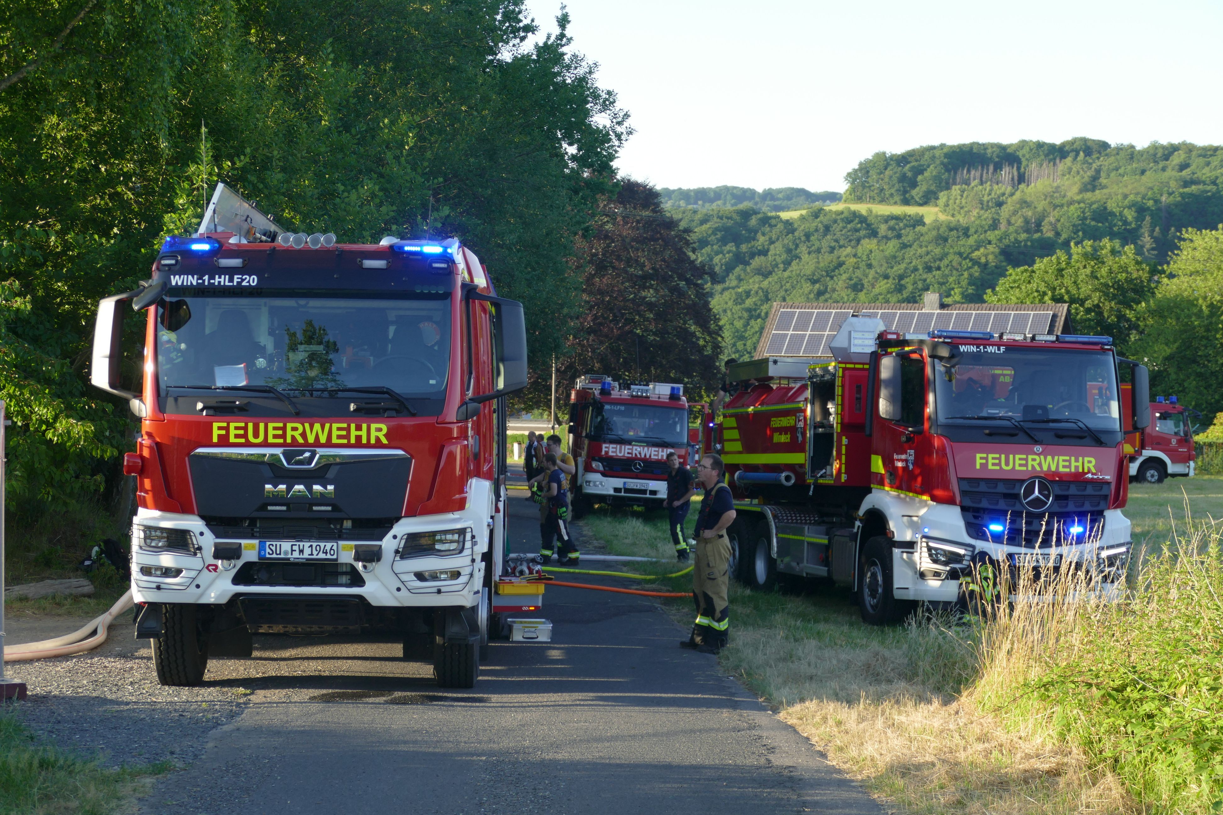 Die Feuerwehr war mit einem Großaufgebot vor Ort. Archivfoto.