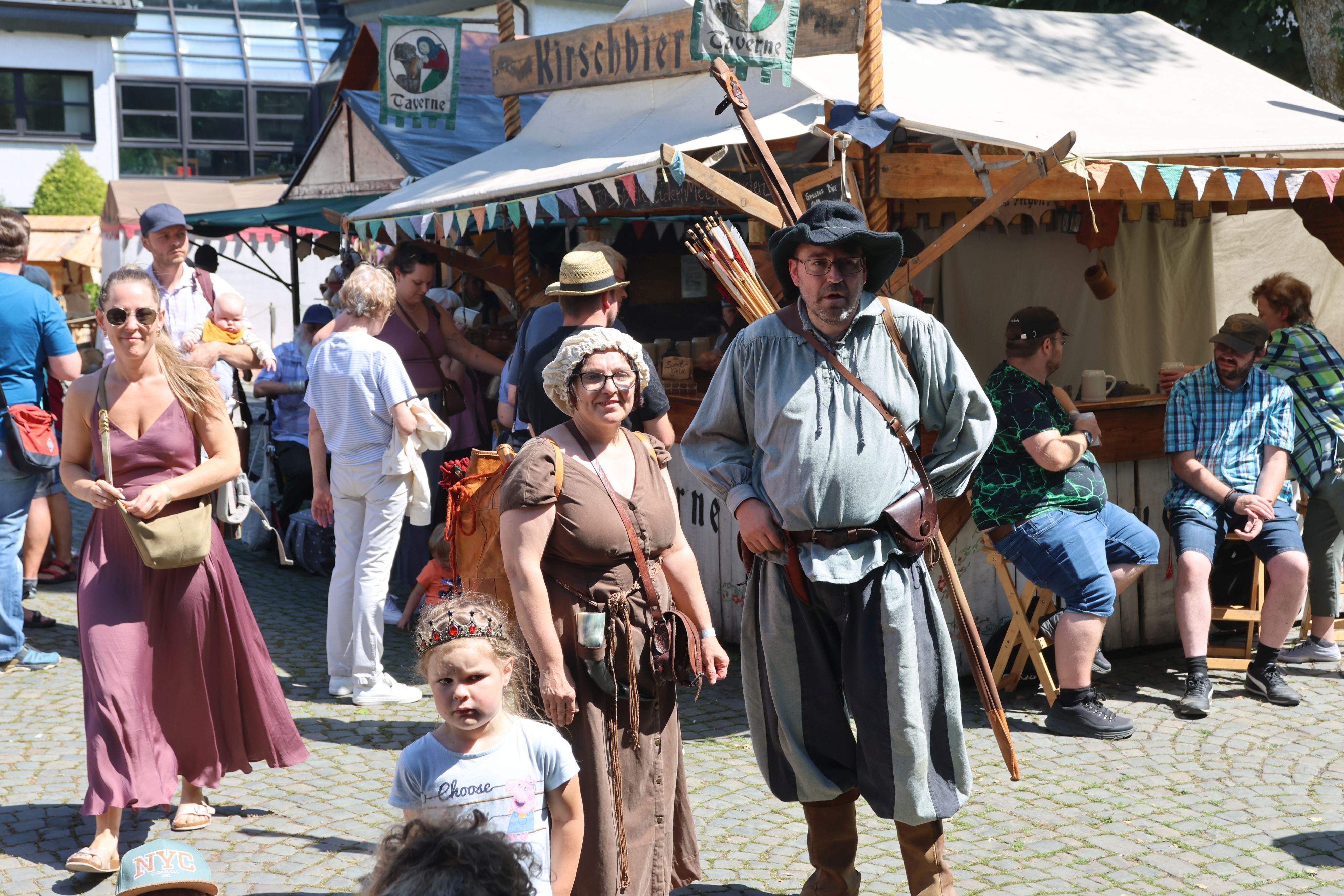 Publikum auf dem Mittelaltermarkt