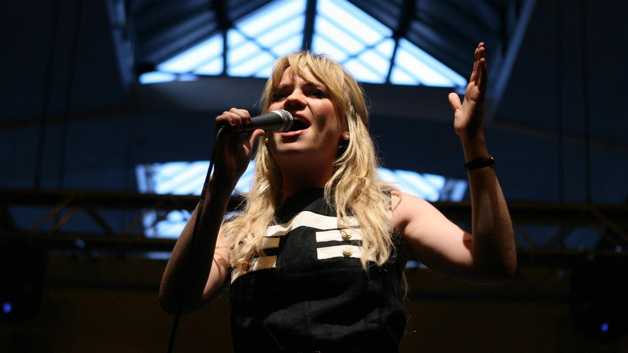 Sängerin Duffy bei einem Konzert im Jahr 2008.
