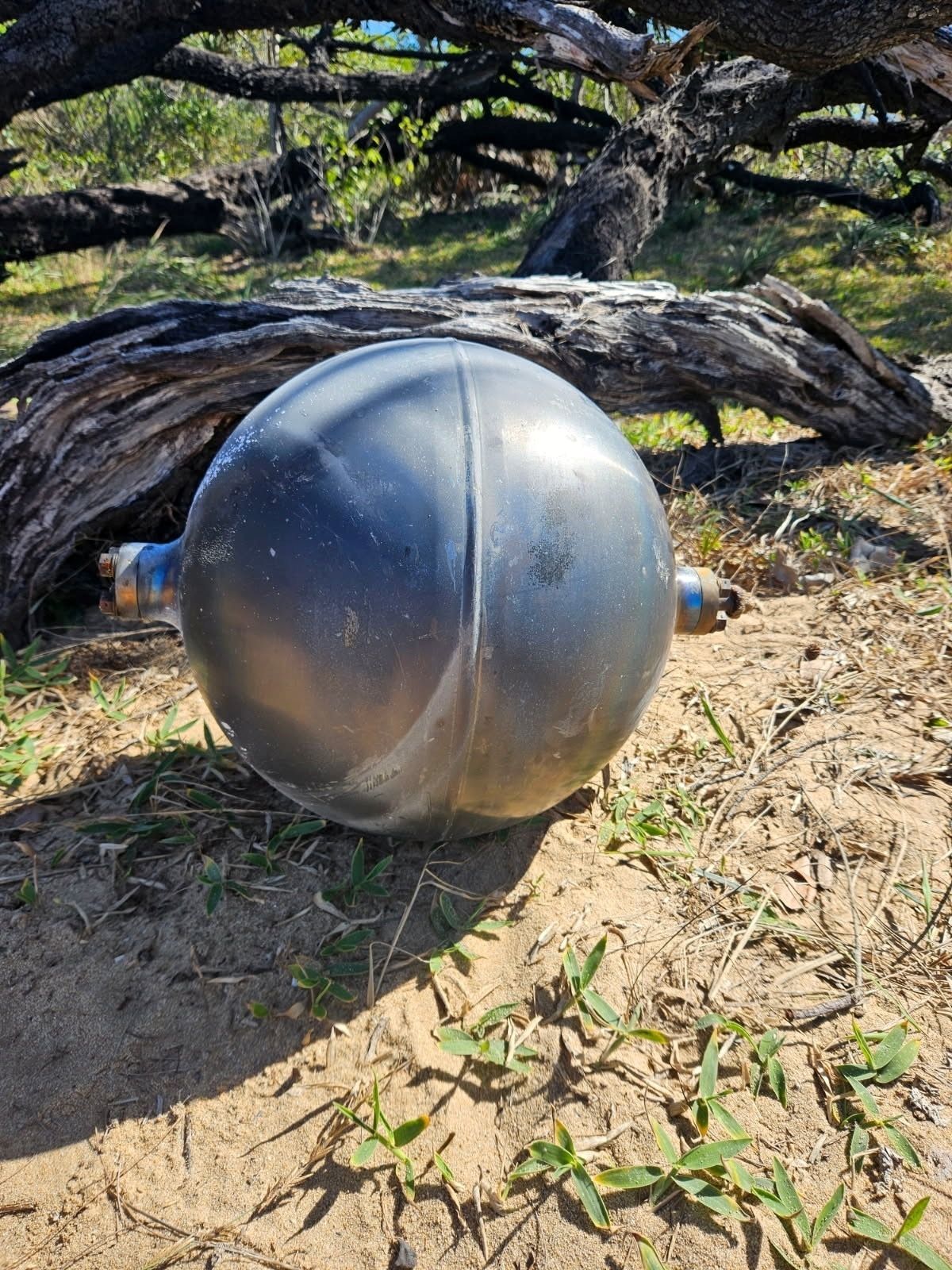 Großaufnahme einer glänzenden Kugeln in Australien.