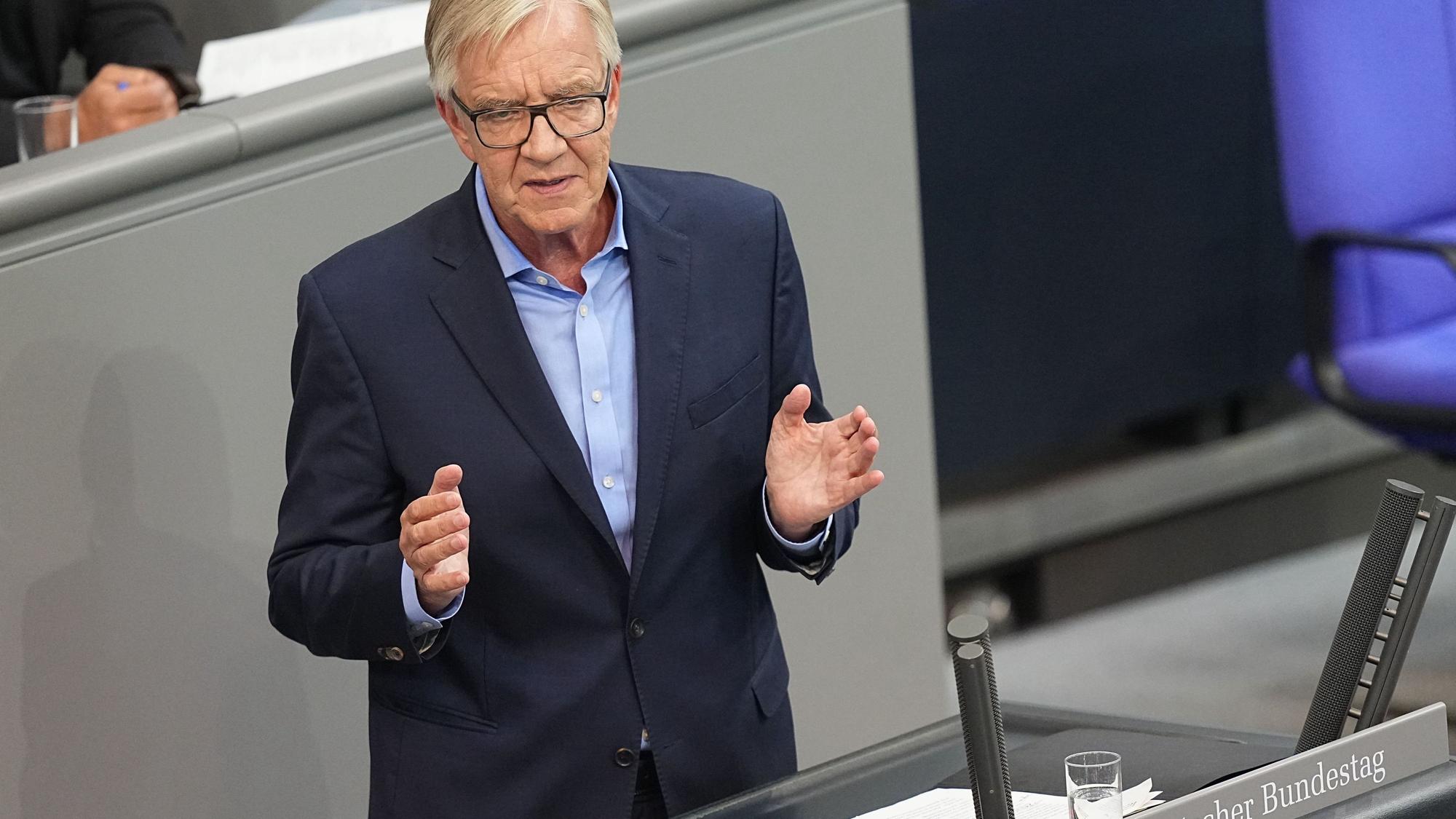 Dietmar Bartsch (Die Linke) spricht im Bundestag. (Archivbild)