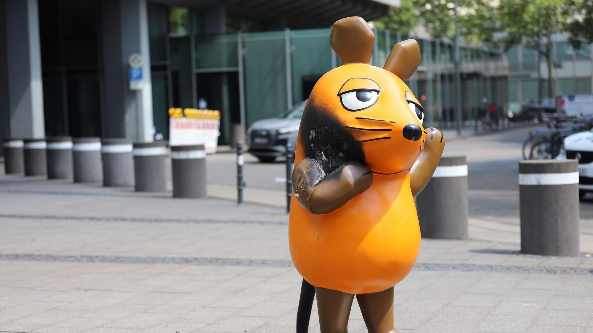 So sah die Maus am Morgen nach dem Brandanschlag aus. Sie wurde später repariert. (Archivbild)