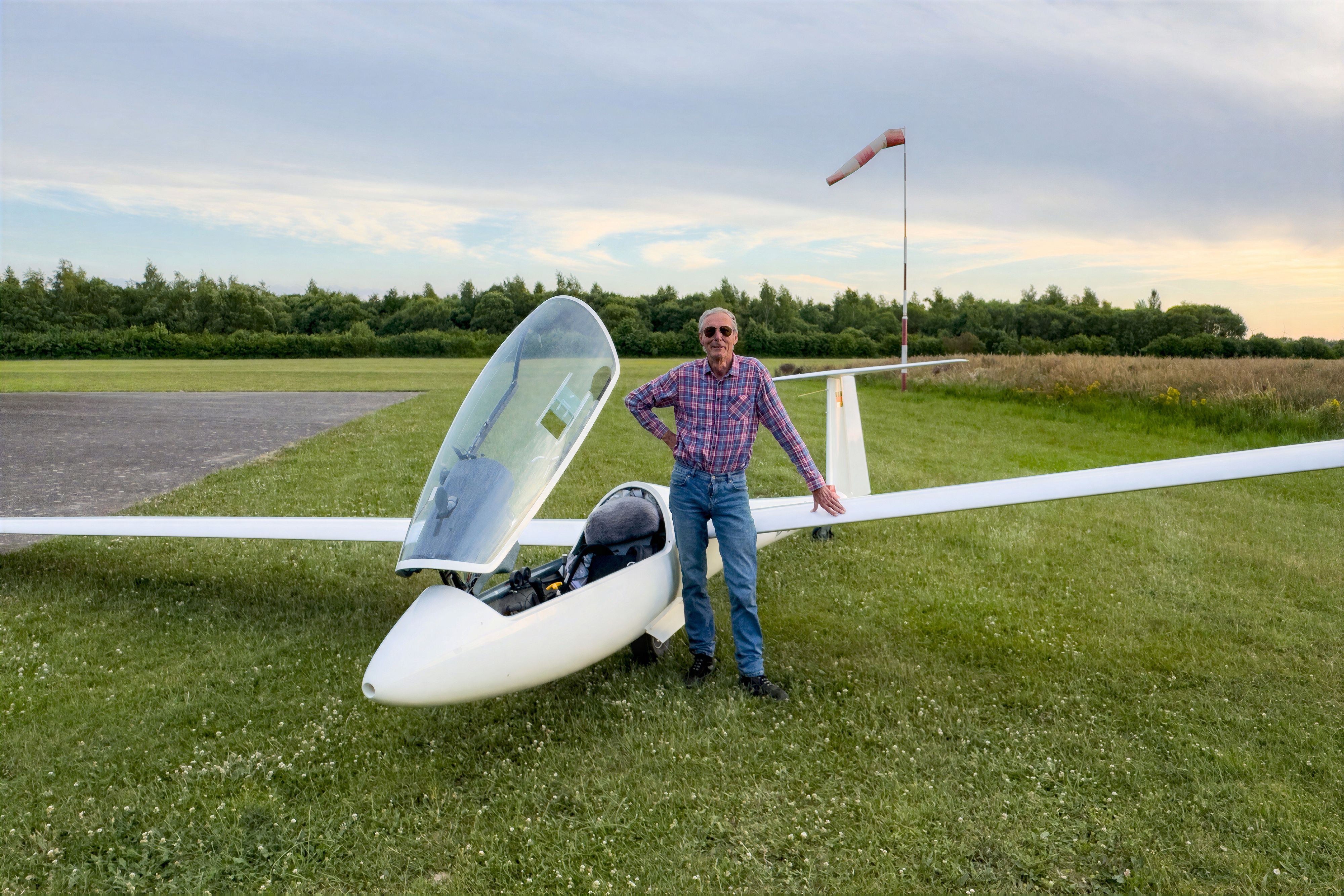 Der Bergheimer Segelflieger Klaus Rademacher fliegt am Freitag, den 3. Juli 2026 einen Streckenflug von 767 Kilometer bis kurz vor die tschechische Grenze.