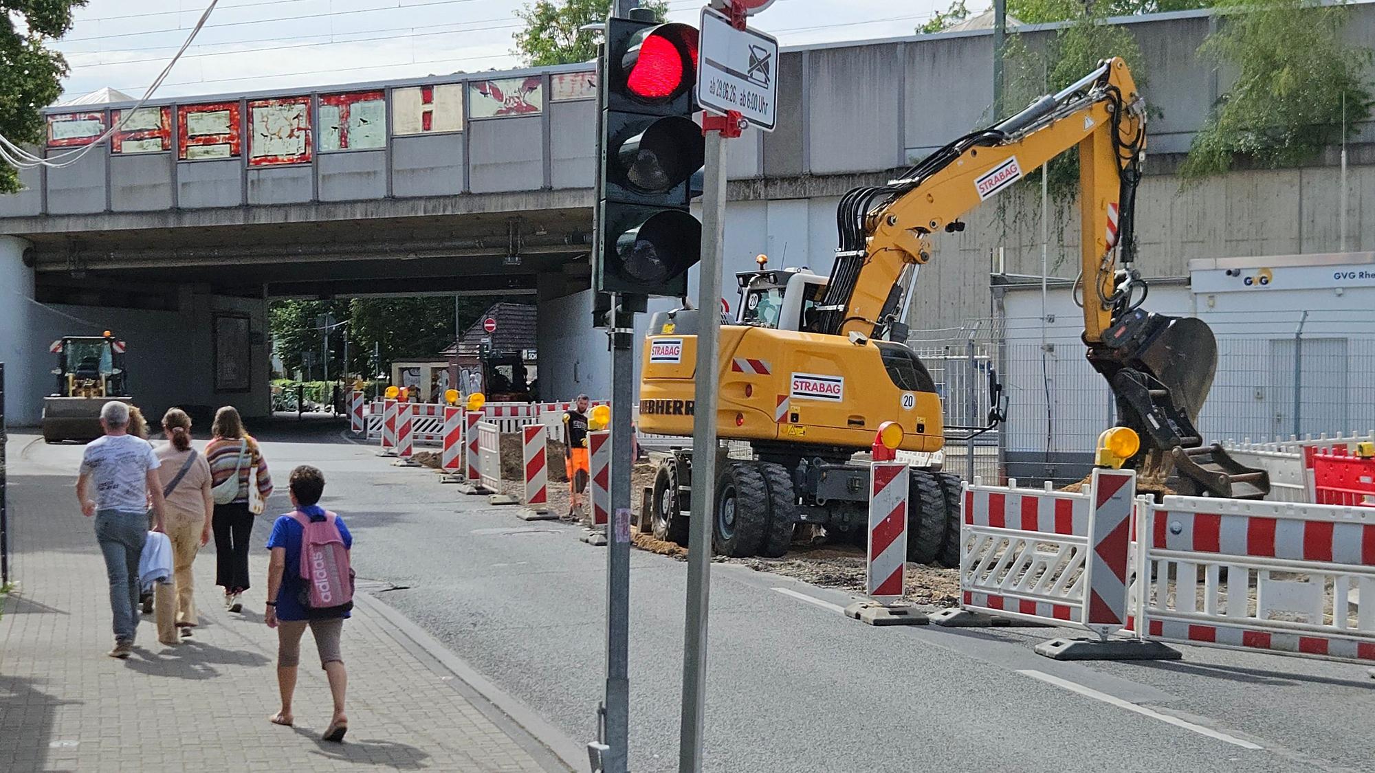 Baustelle am Bahnhof Lövenich