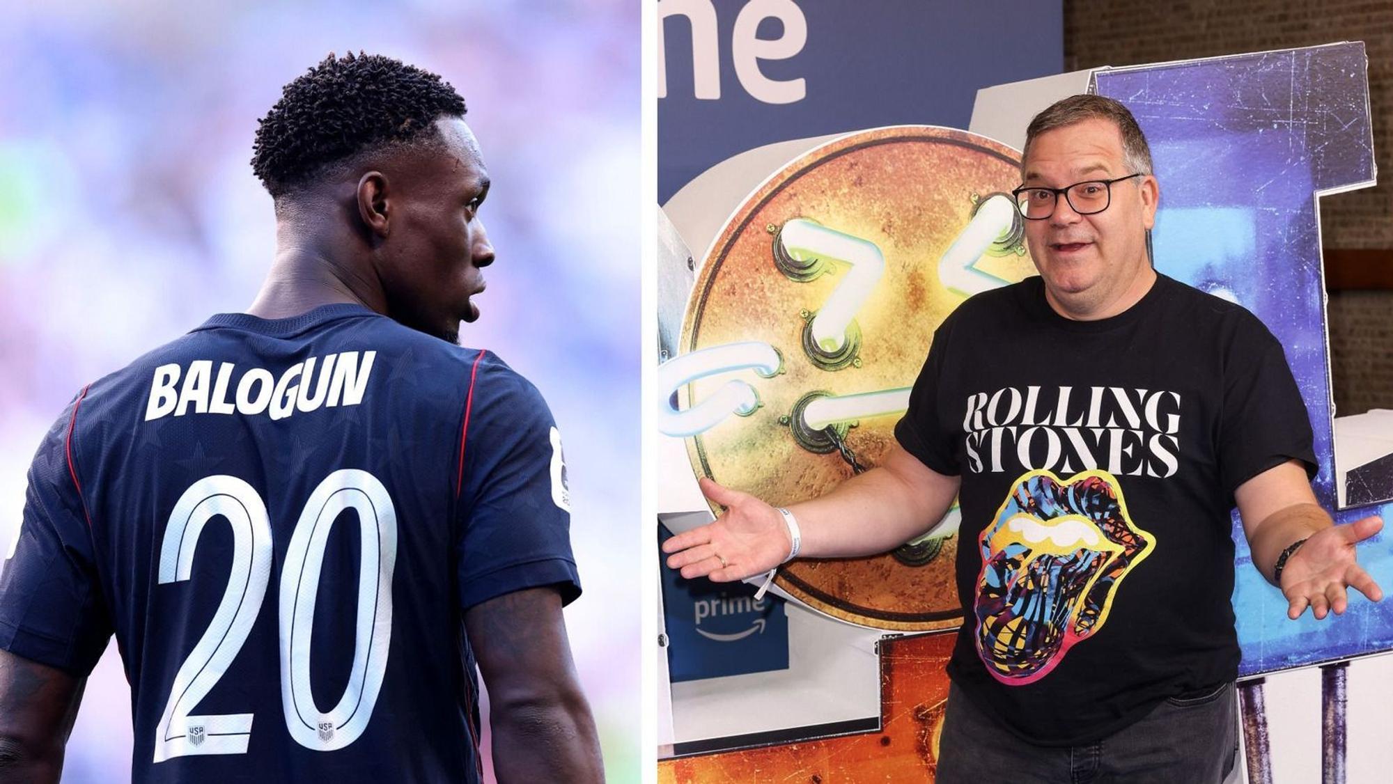 Elton (rechts) hat sich im WM-Skandal um US-Stürmer Folarin Balogun geäußert. (Bild: Getty Images (Colage))