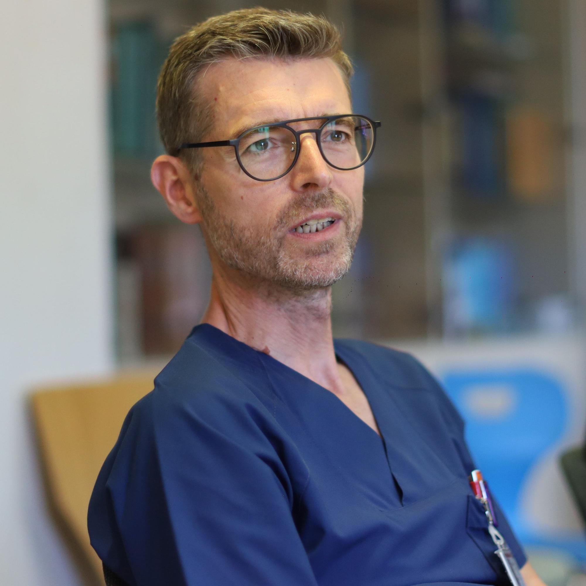 Matthias Wisskirchen, Leitender Oberarzt der Klinik für Pädiatrie und kommissarischer Ärztlicher Leiter des Kinderkrankenhauses