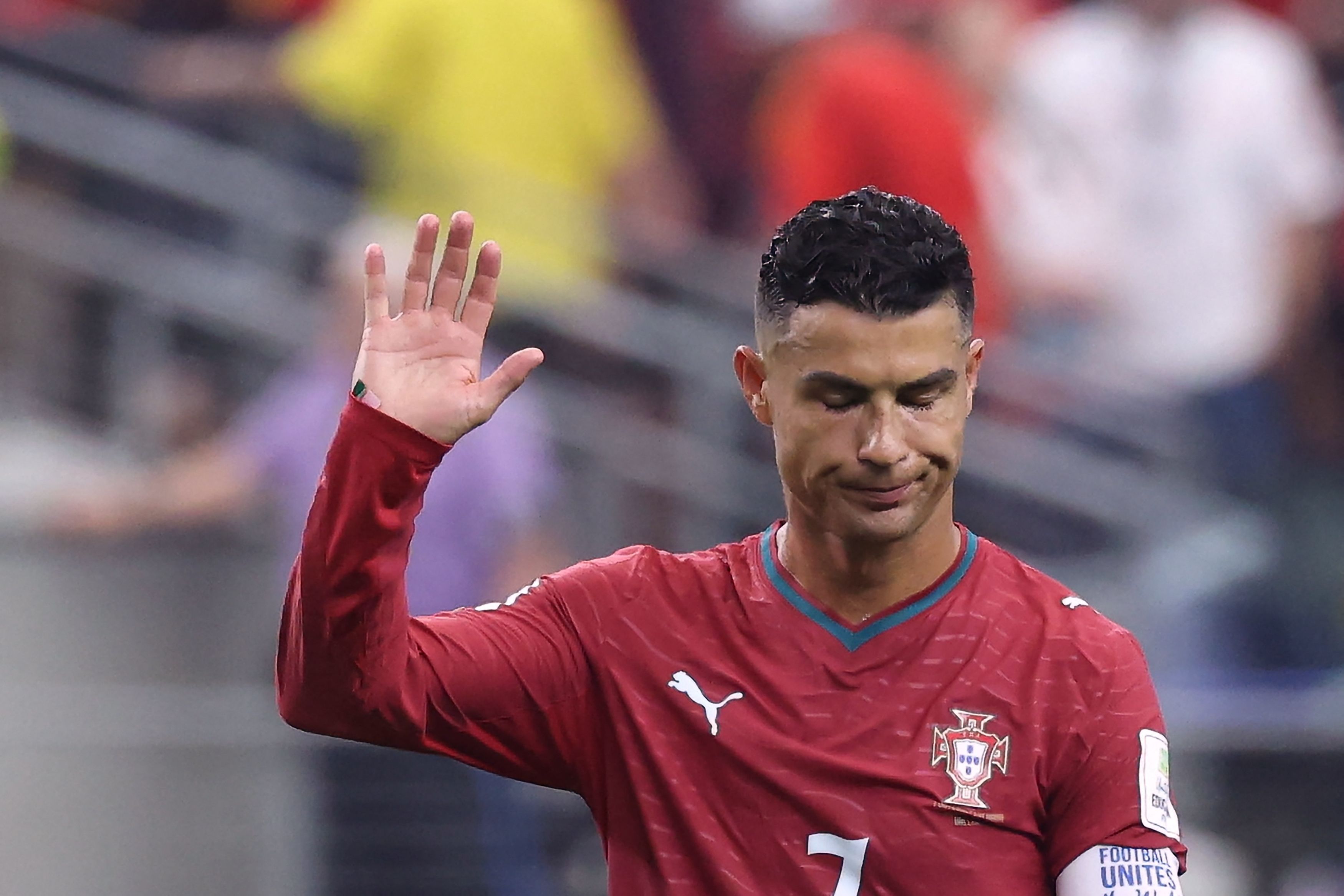 Cristiano Ronaldo winkt ab.