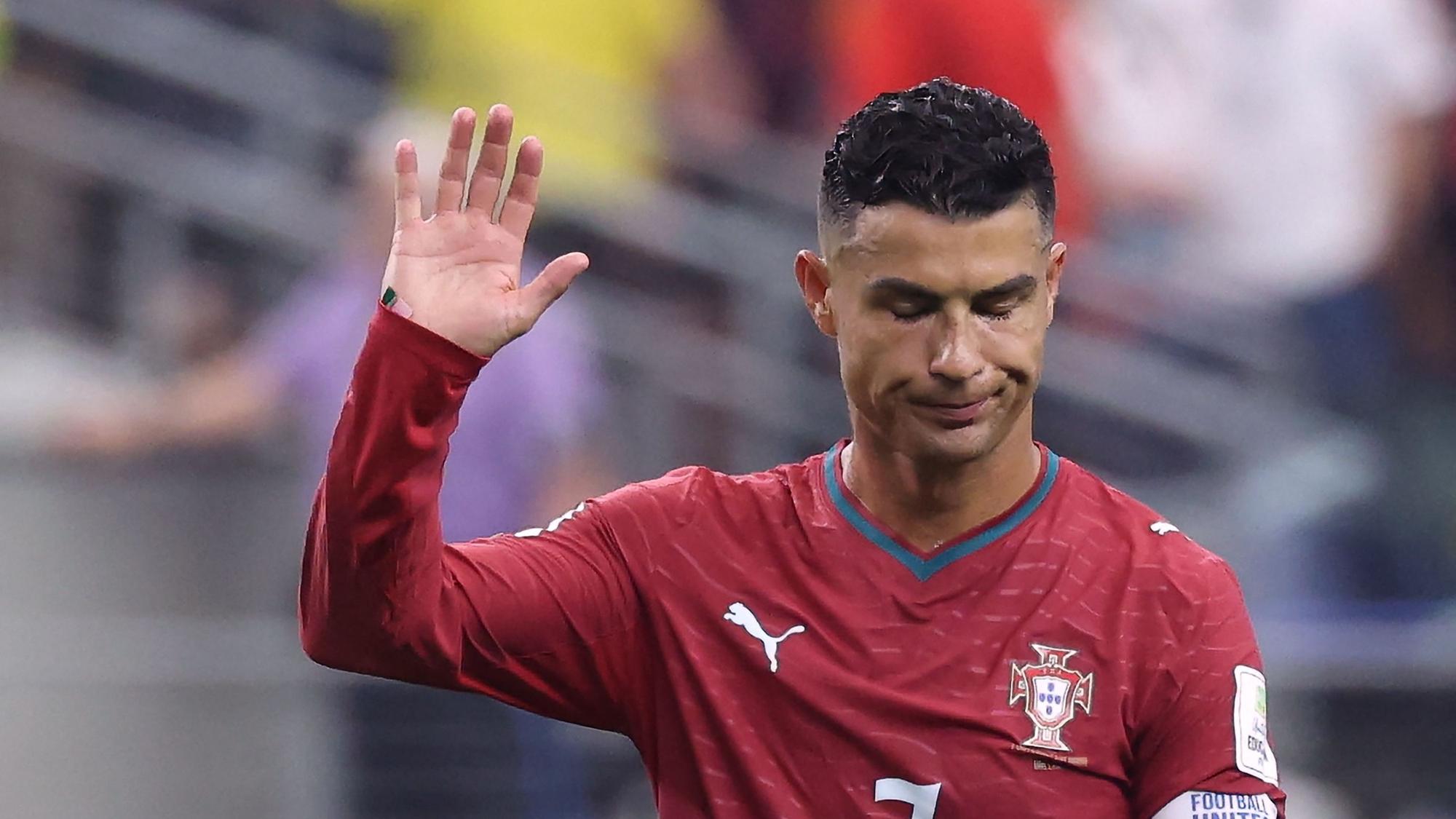 Cristiano Ronaldo winkt ab.