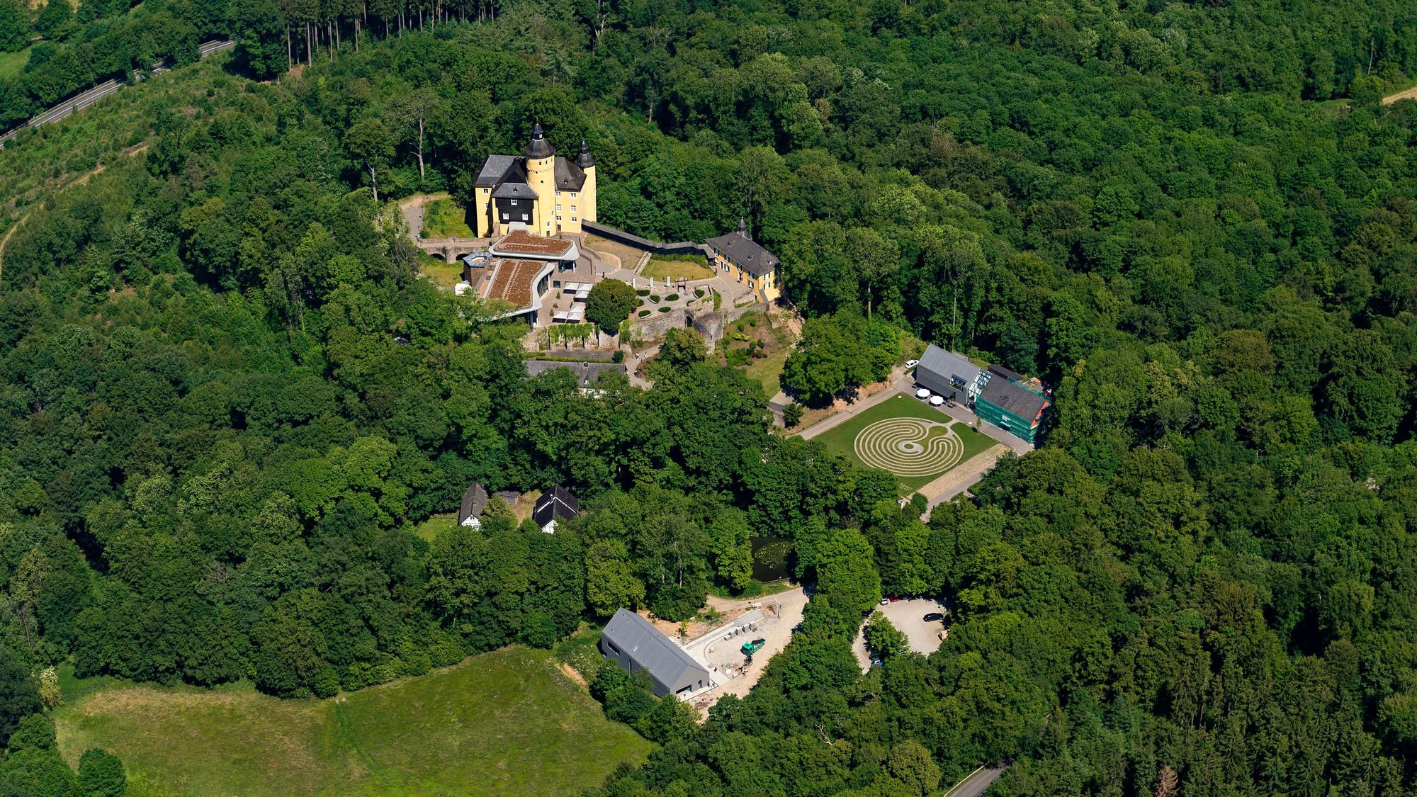 Schloss Homburg umgeben von Bäumen. (Archivbild)