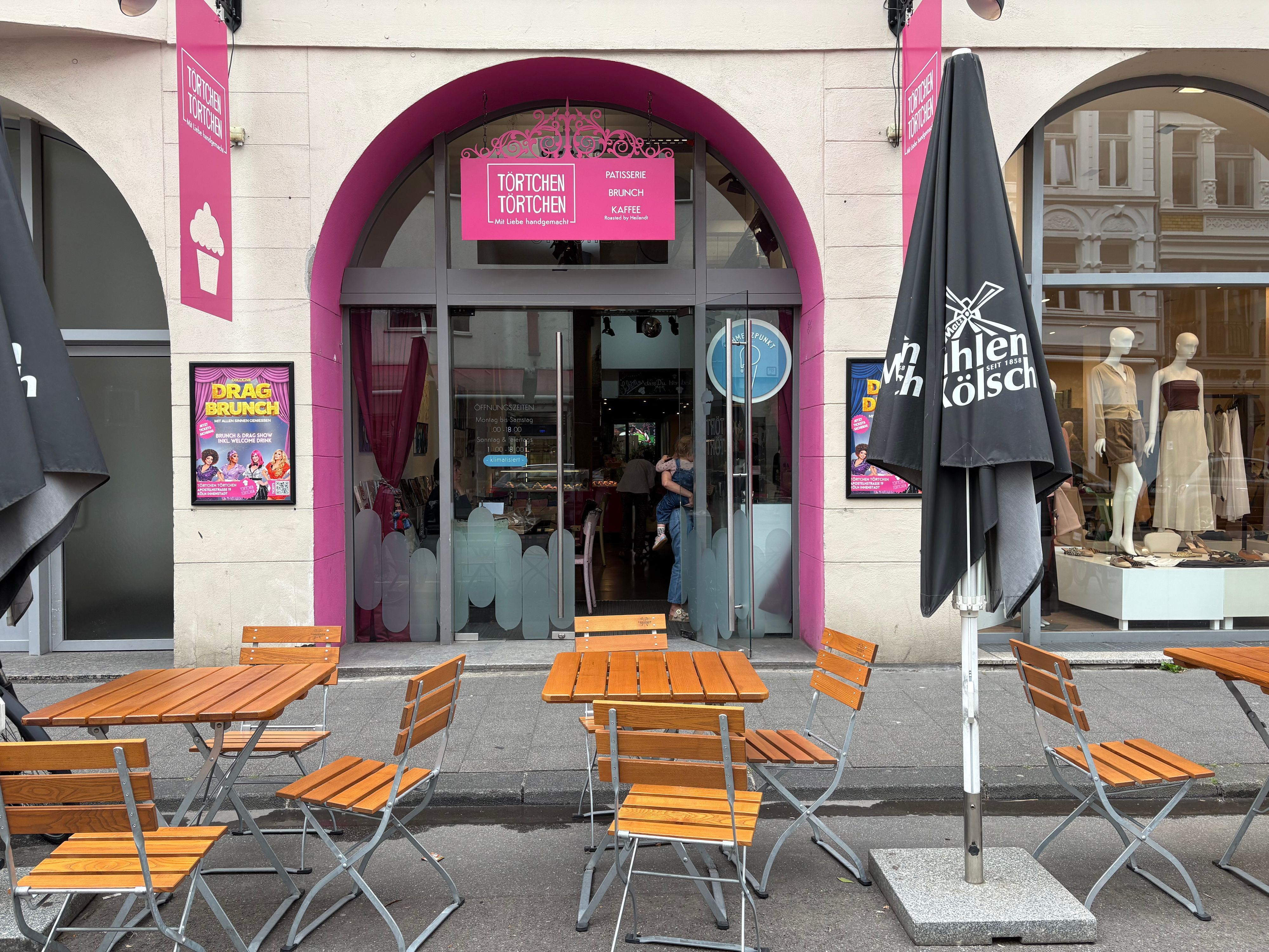 Törtchen Törtchen in der Innenstadt.