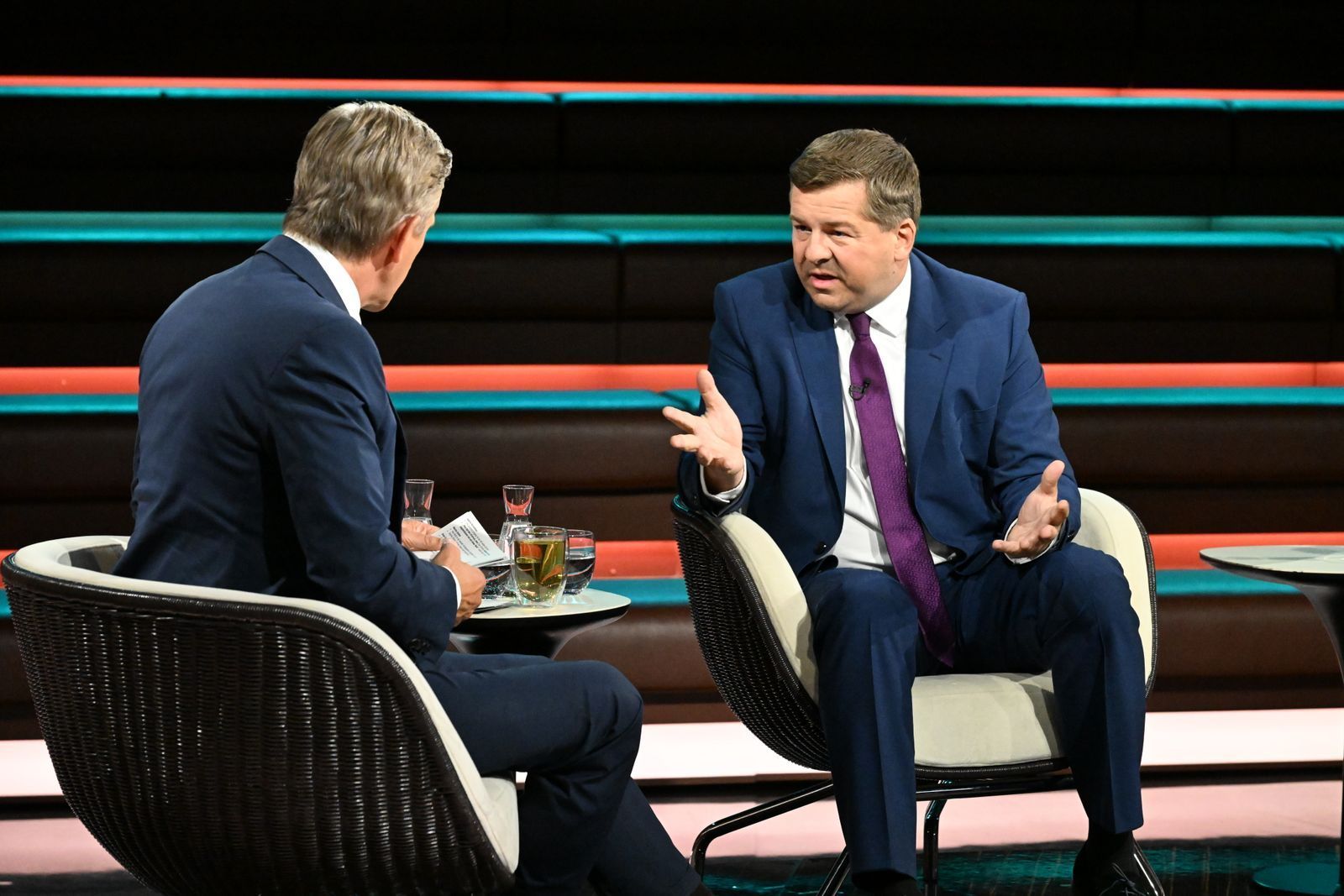 Im Gespräch mit Markus Lanz kam es zu einer hitzigen Auseinandersetzung, als der ZDF-Moderator immer wieder nach einem konkreten Konzept der CDU fragte. (Bild: ZDF / Cornelia Lehmann)