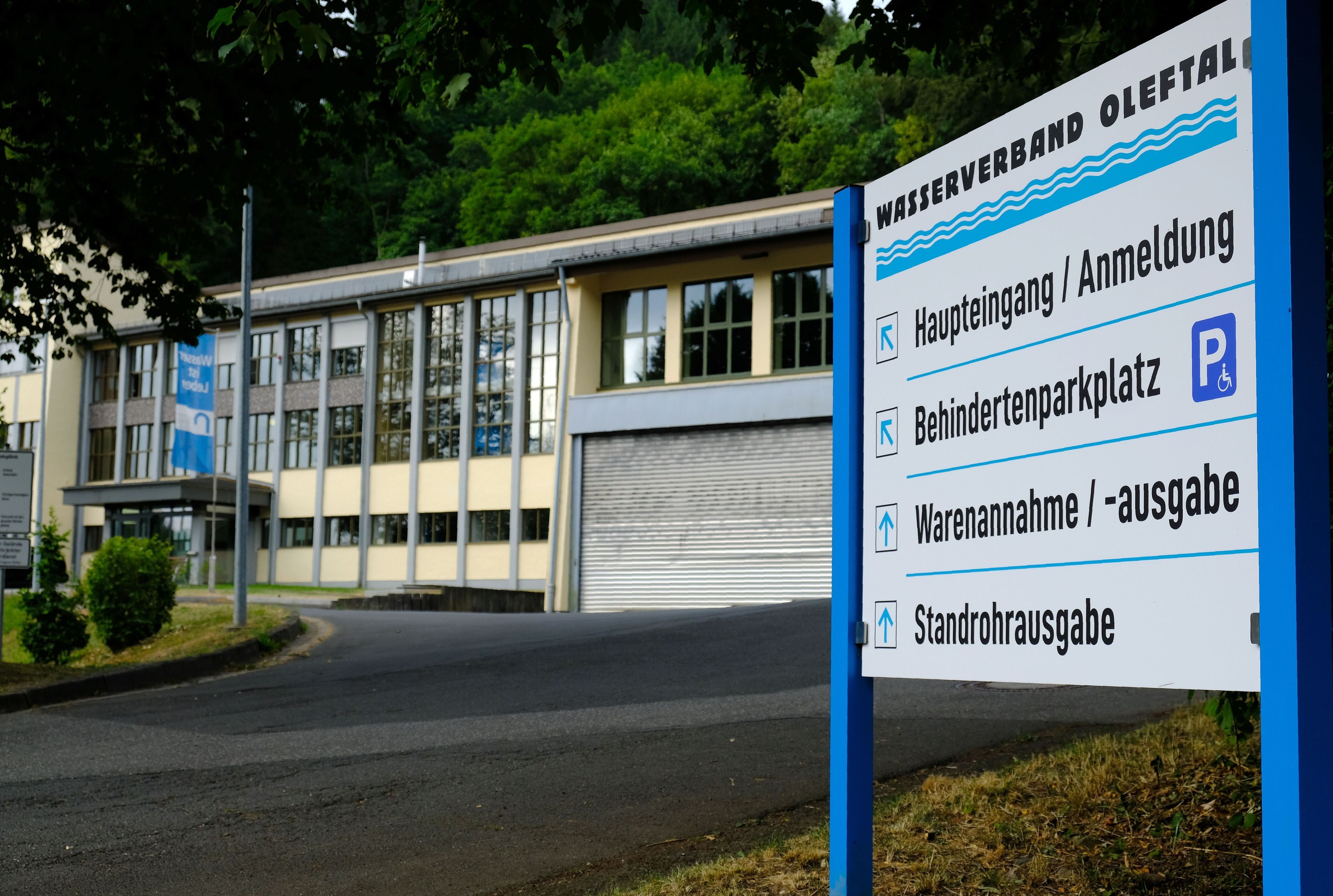 Das Wasserwerk des Wasserverbanfs Oleftal in Hellenthal.