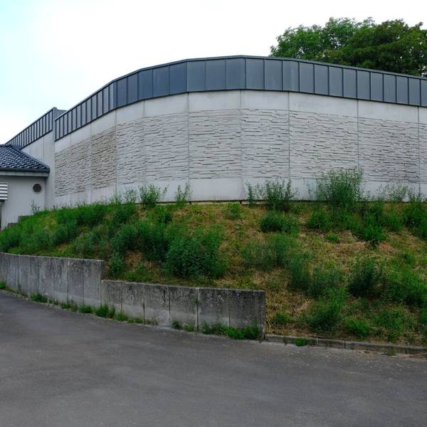 Das Gebäude des Trinkwasser-Hochbehälters in Hellenthal-Giescheid.