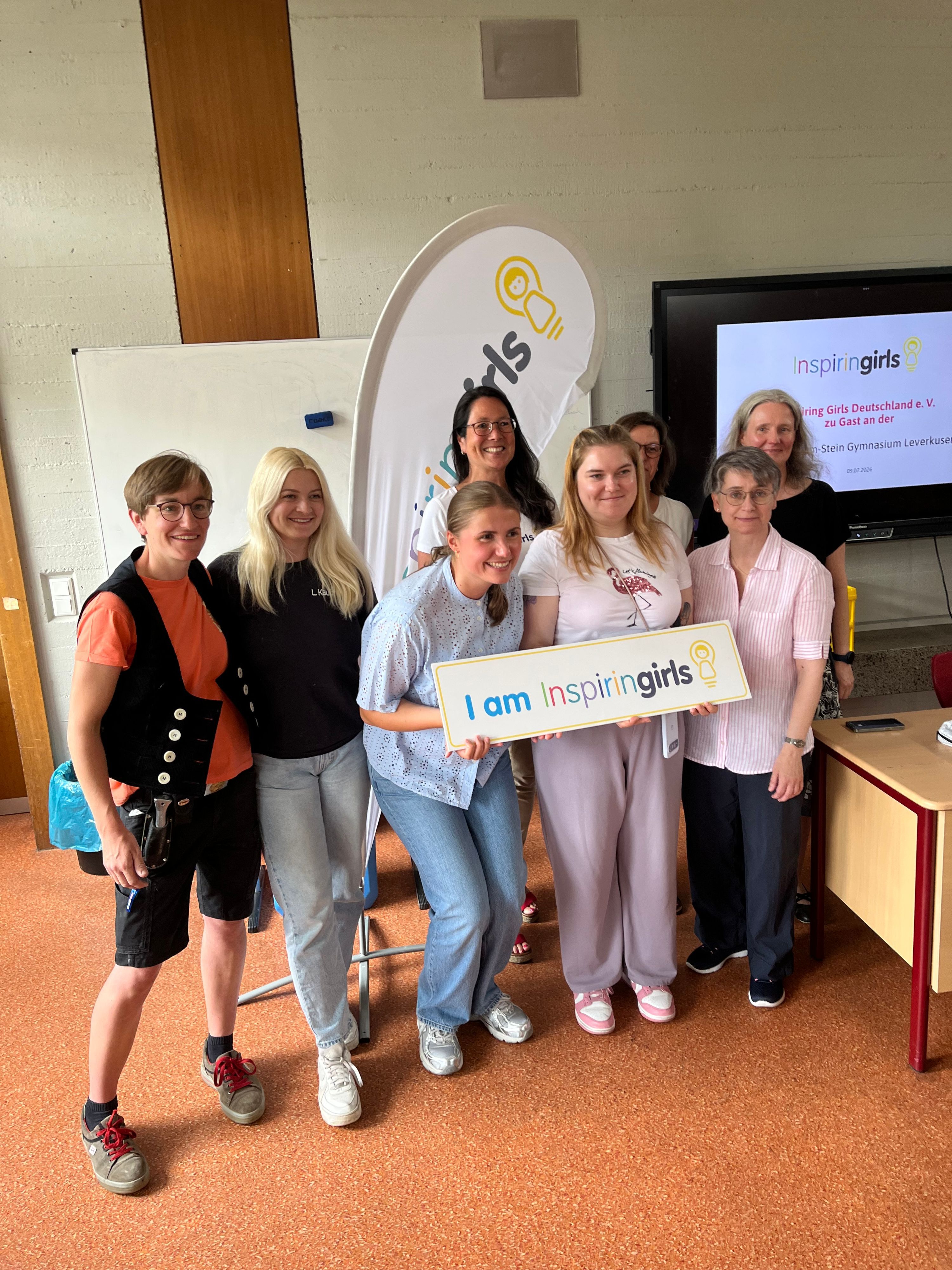 Alle Beteiligten hoffen, dass der Inspiring-Girls-Tag am Freiherr-vom-Stein-Gymnasium auch in den kommenden Jahren bestehen bleibt.