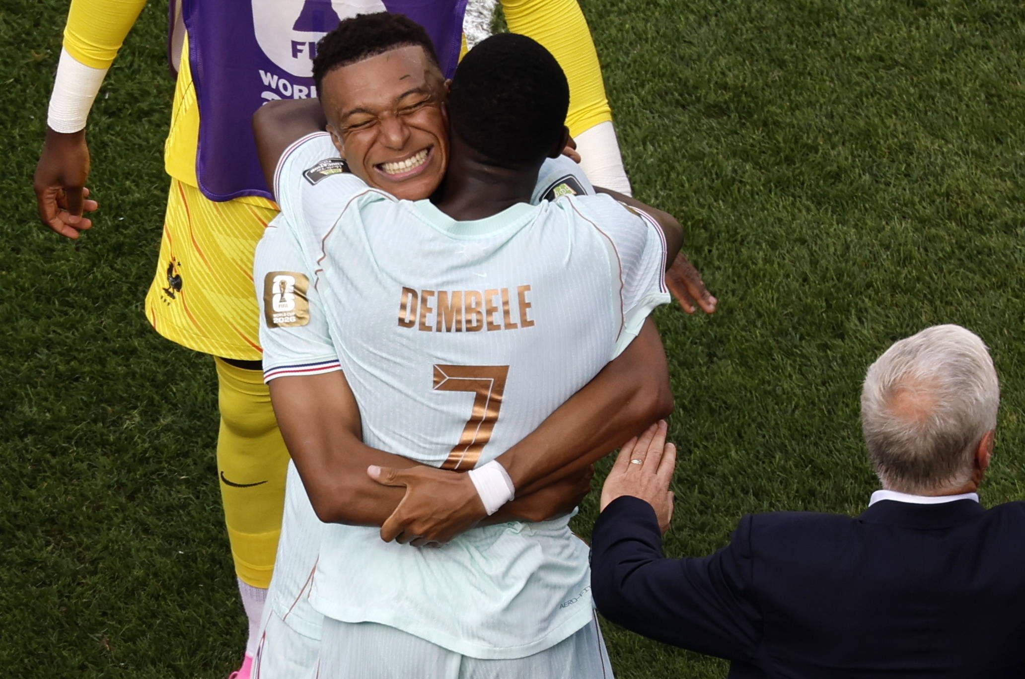 Torjubel bei Kylian Mbappé und Ousmane Dembélé bei der WM 2026.