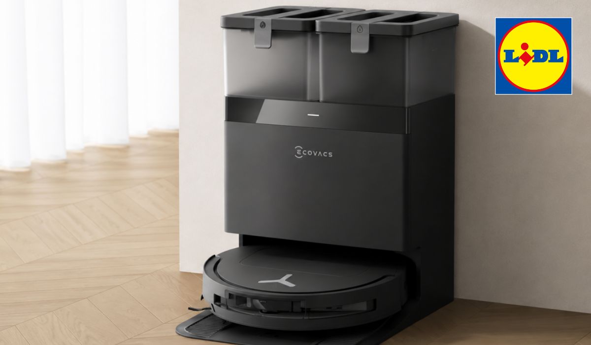 Der Ecovacs Saug- und Wischroboter.