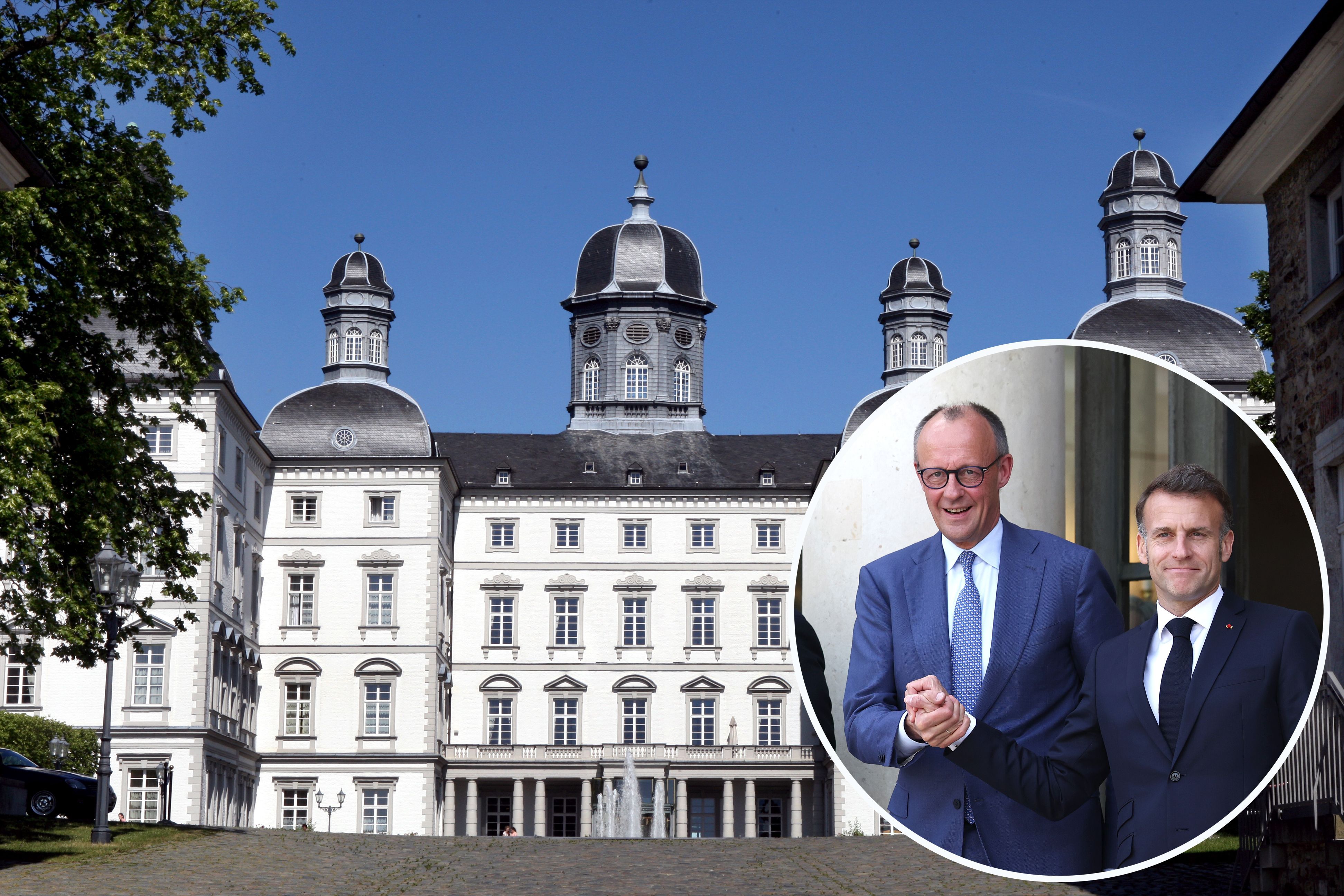 Bundeskanzler Friedrich Merz und Frankreichs Staatspräsident Emmanuel Macron
