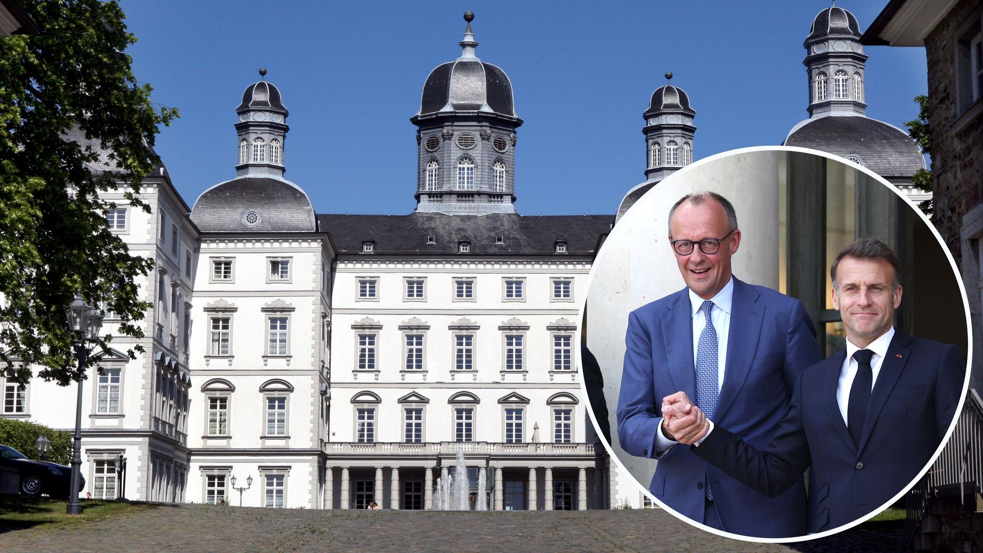 Bundeskanzler Friedrich Merz und Frankreichs Staatspräsident Emmanuel Macron