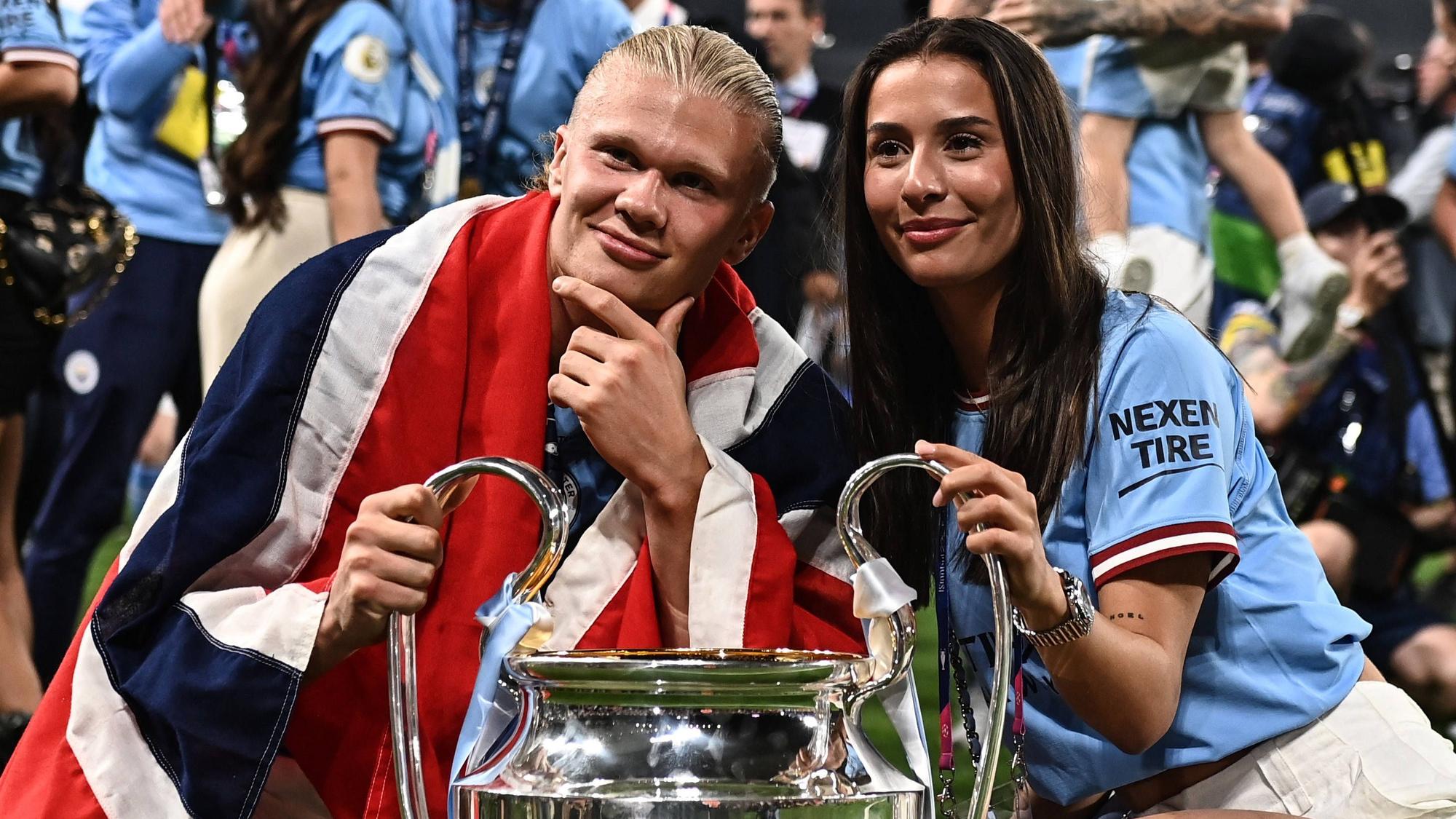 Erling Haaland und seine Verlobte Isabel Haugseng Johansen