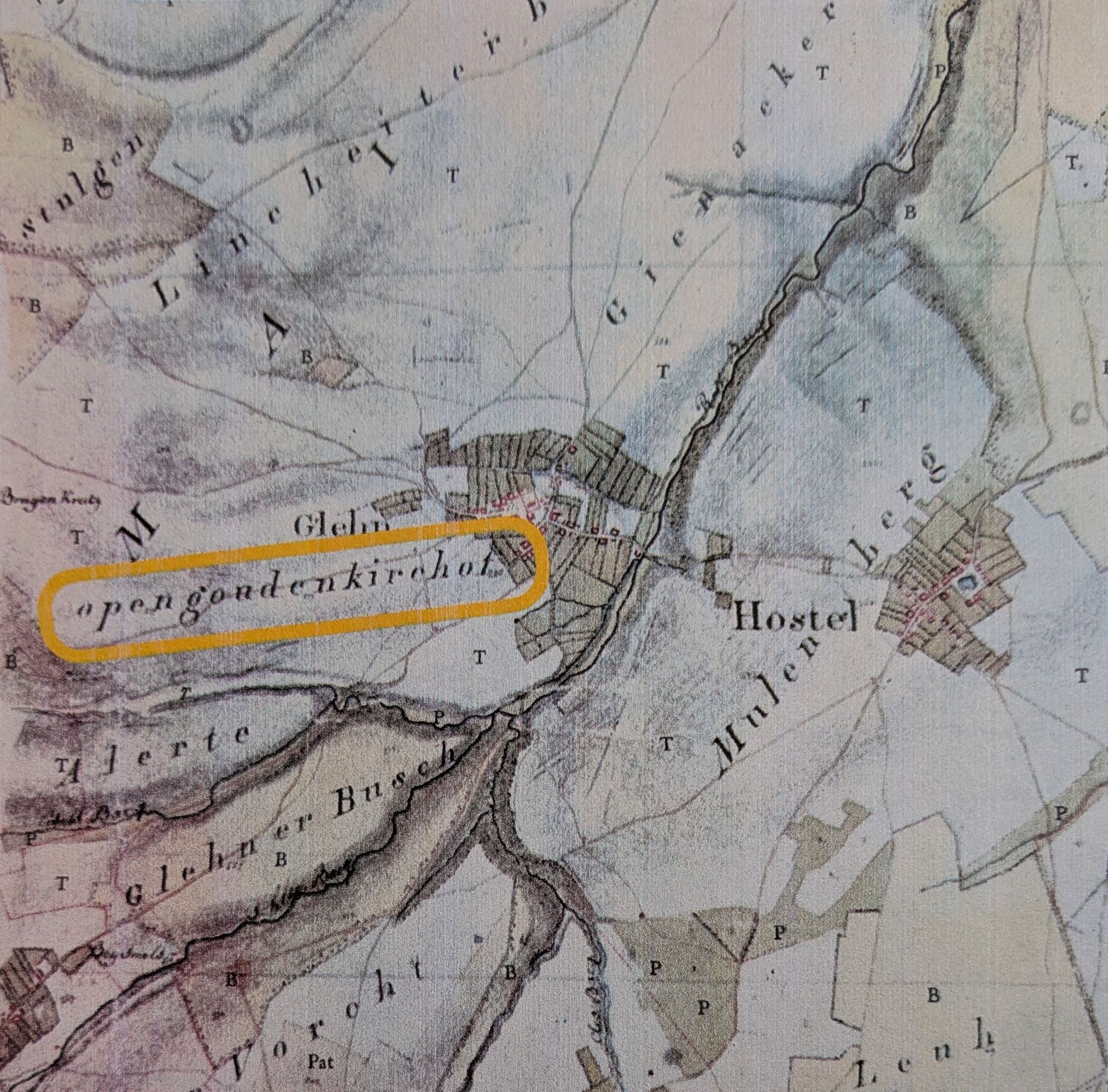 Auszug aus einer französichen Karte aus dem Jahr 1808.