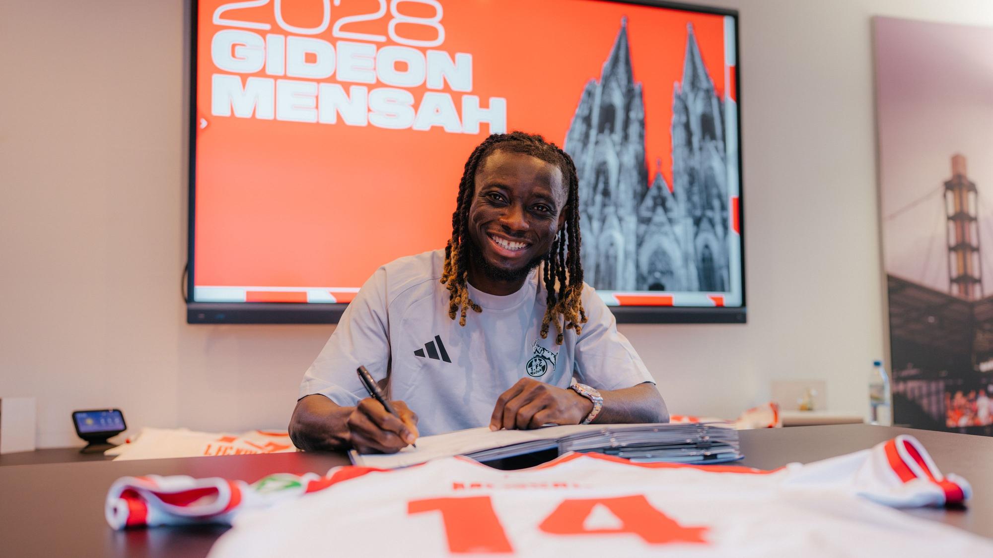 Gideon Mensah unterschreibt beim 1. FC Köln.