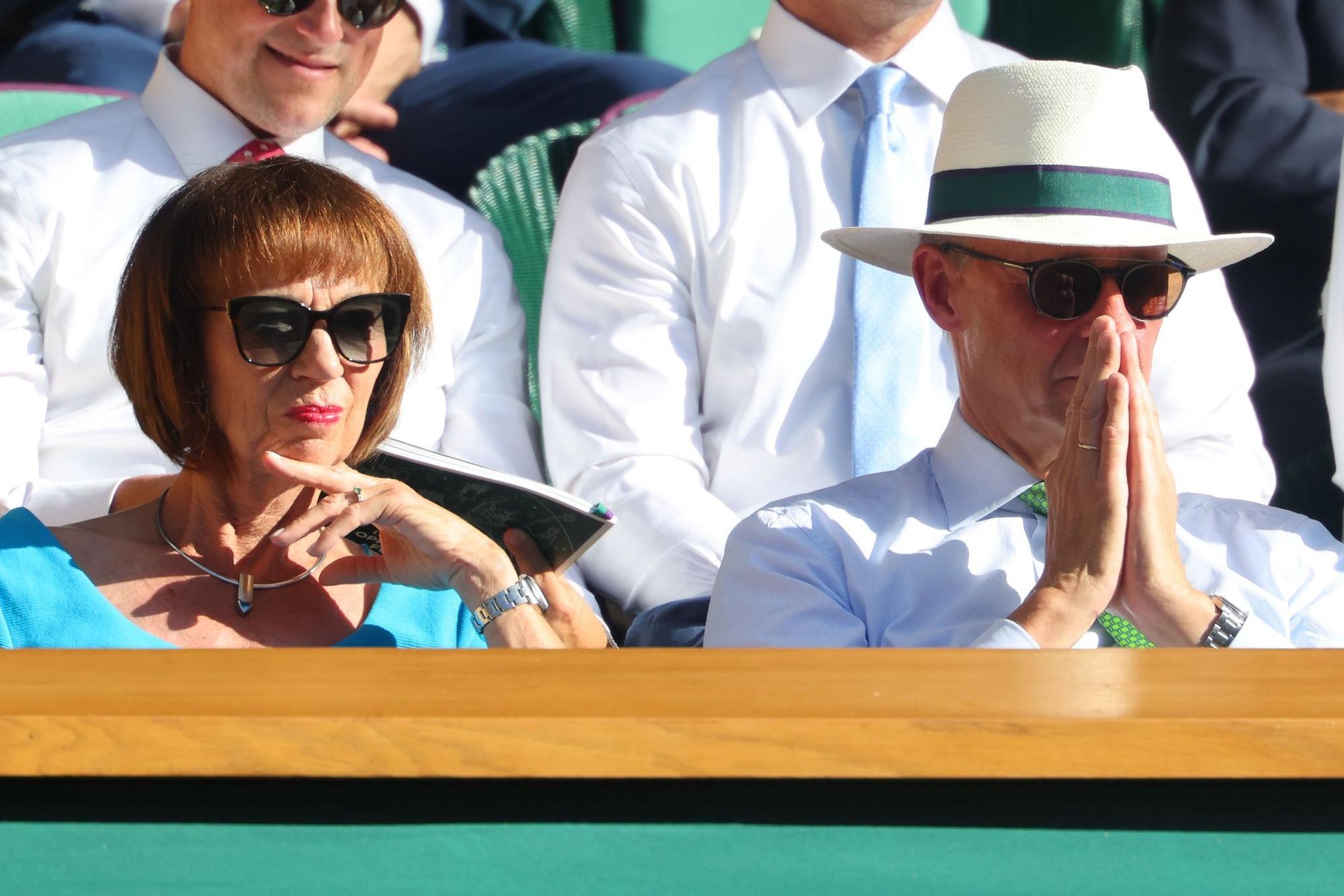 Bundeskanzler Friedrich Merz (CDU) reiste für das Wimbledon-Endspiel nach London.