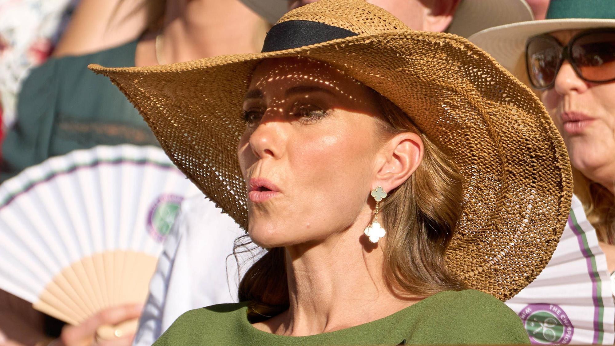 Prinzessin Kate fieberte in der Royal Box mit.