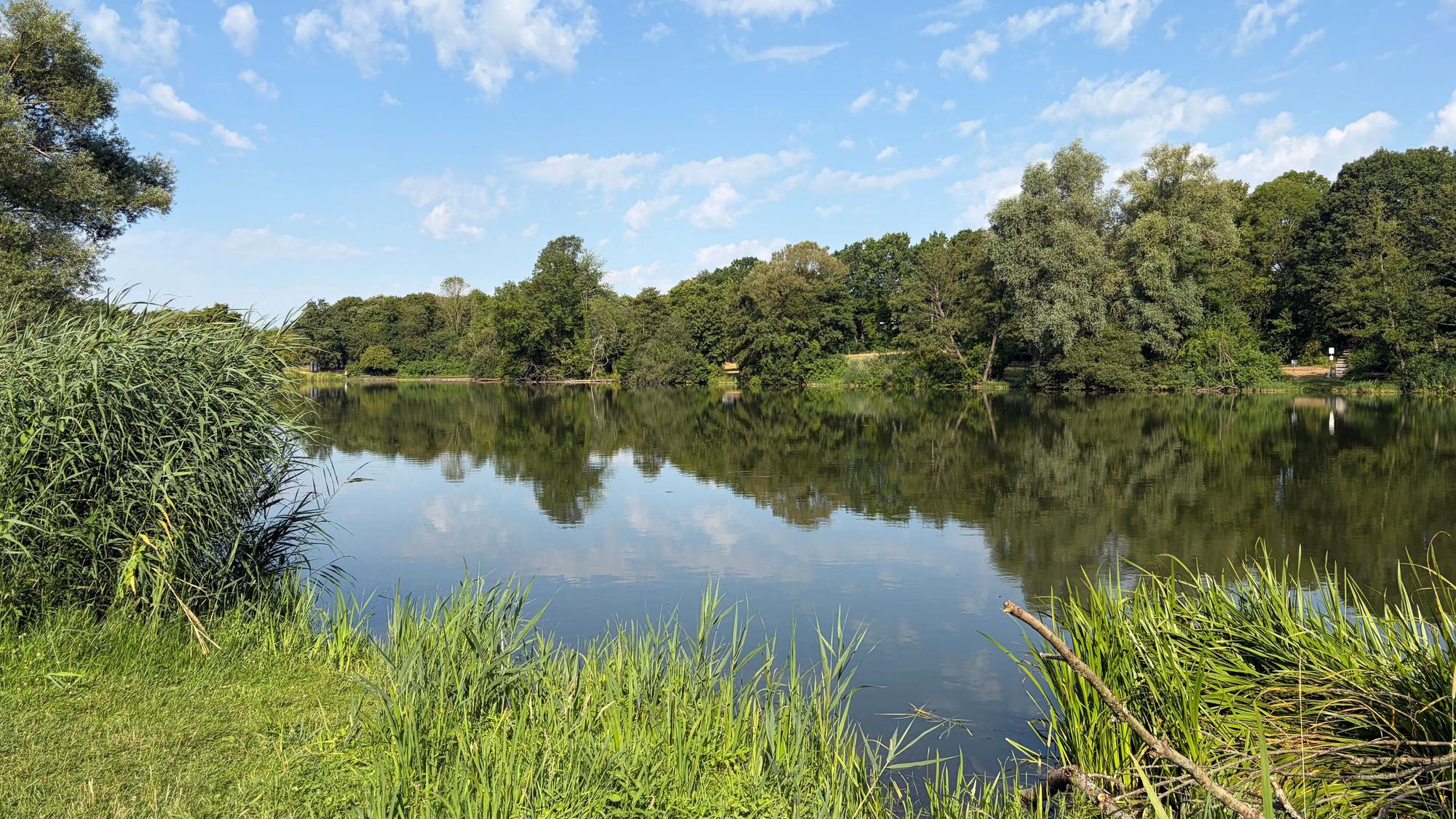 Der Ophovener Weiher heute – ein beliebtes Naherholungsgebiet, aber noch immer eine Hochwassergefahr.