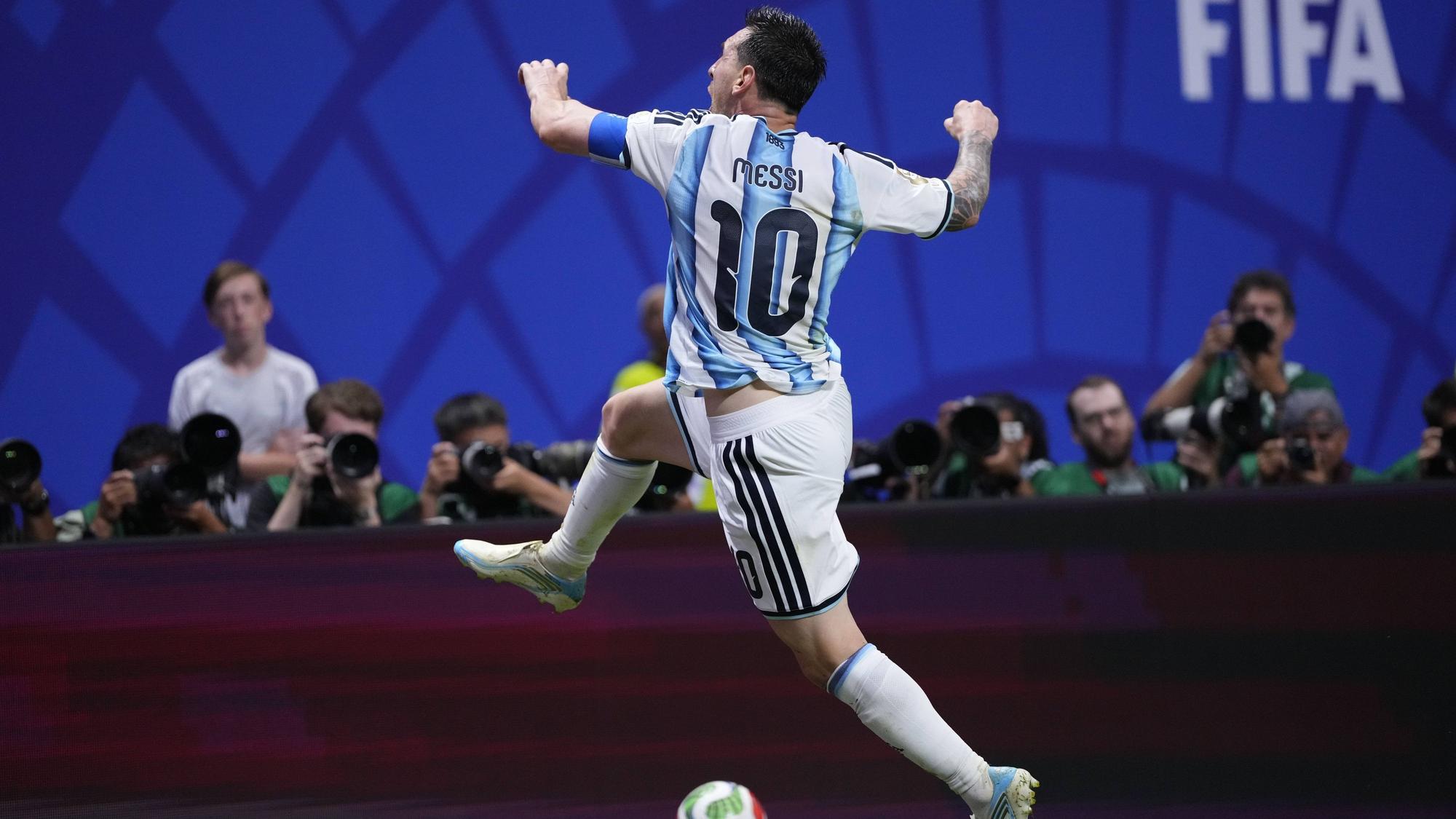 Jubelnder Messi