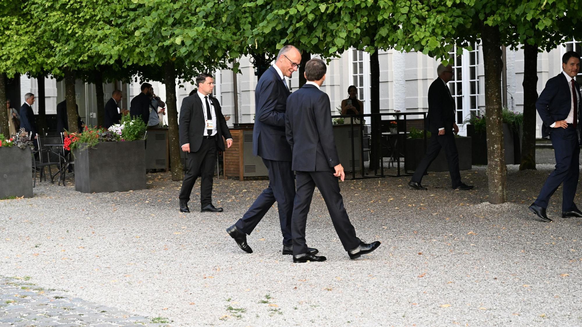 Merz und Macron im Gespräch
