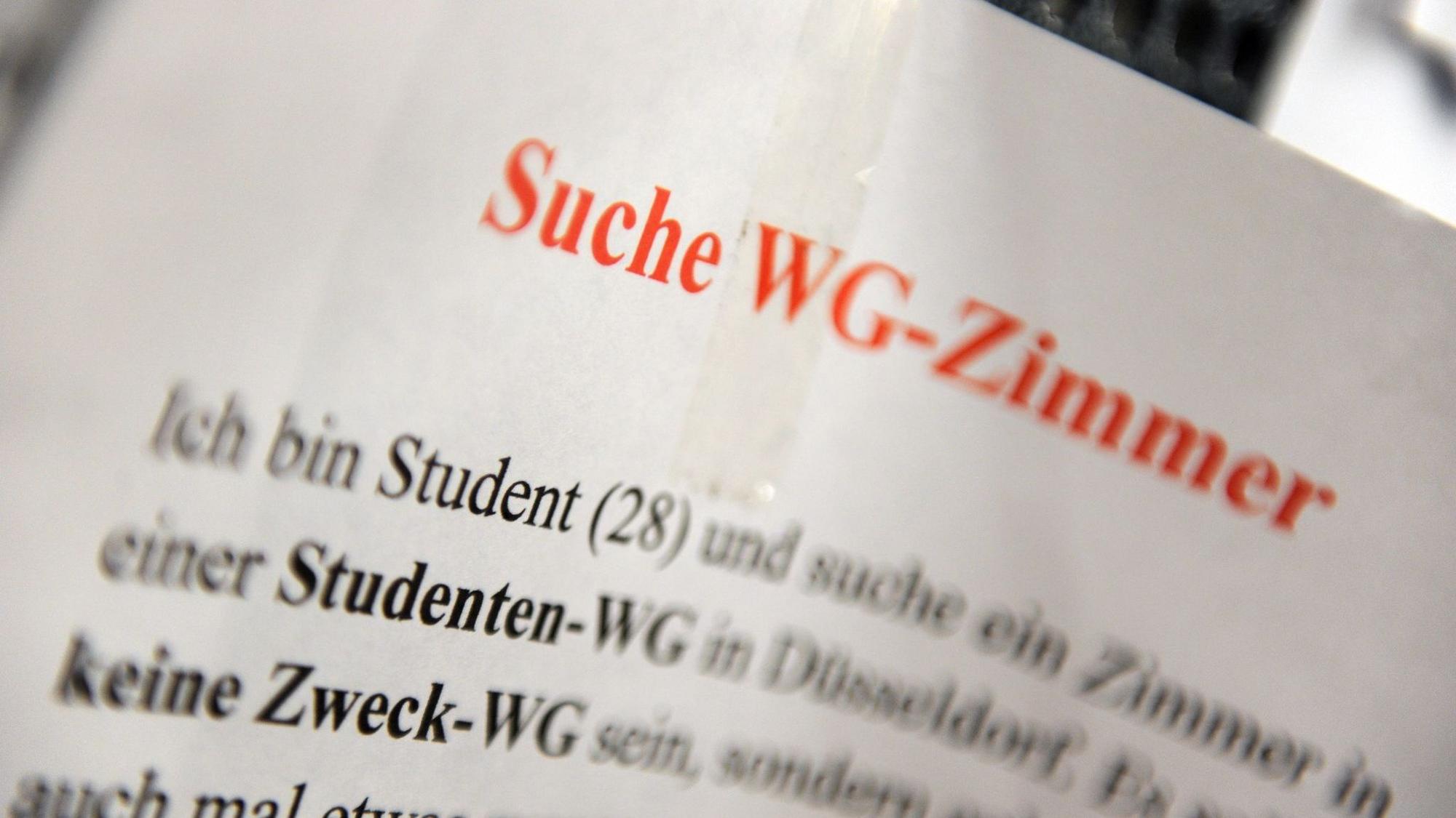 WG, Wohnheim, eigene Mietwohnung oder doch noch im Elternhaus: Wie Studierende wohnen hängt auch stark vom Standort der Hochschule ab. (Symbolbild)