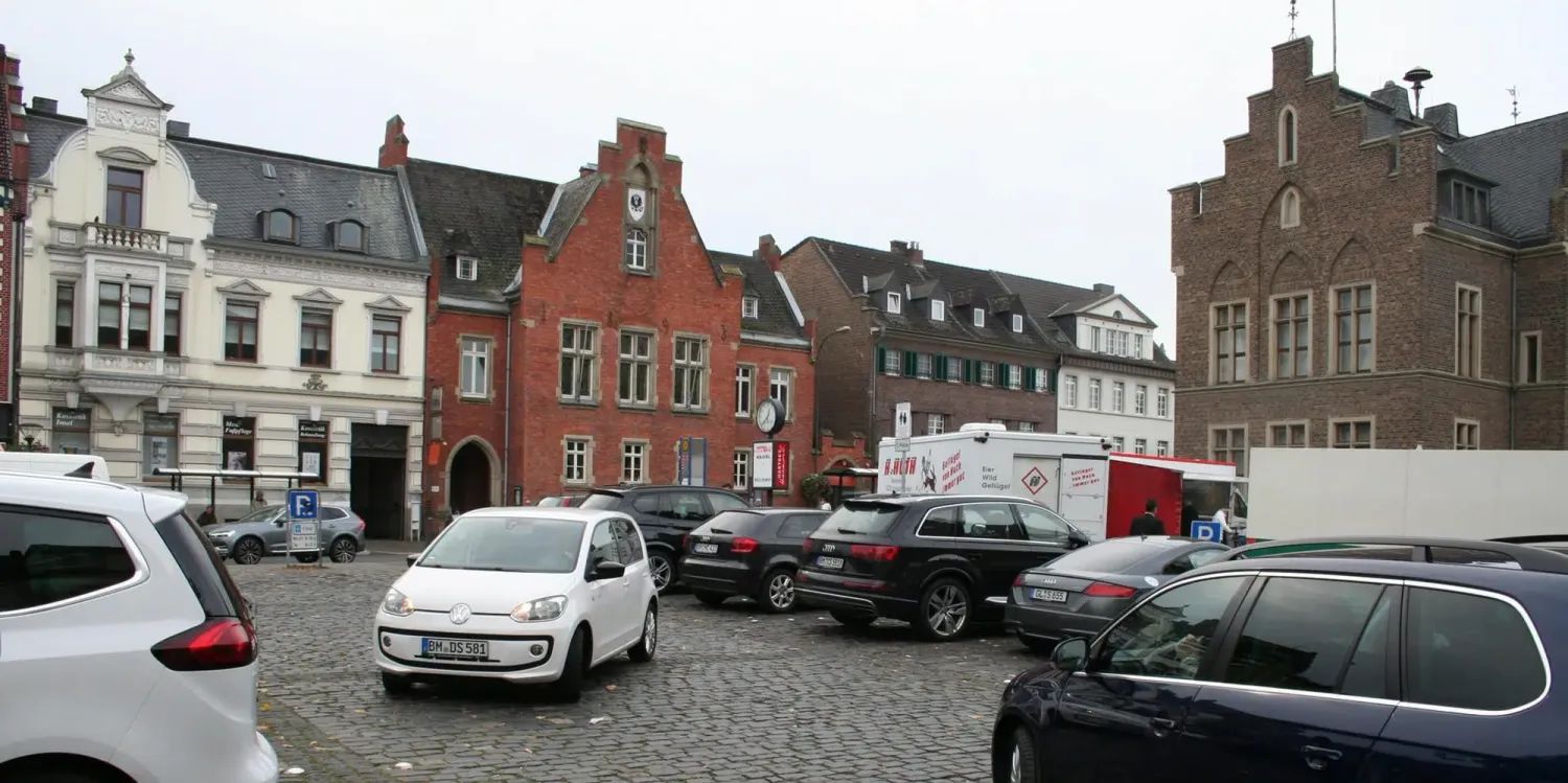 Der Marktplatz in Erftstadt-Lechenich.