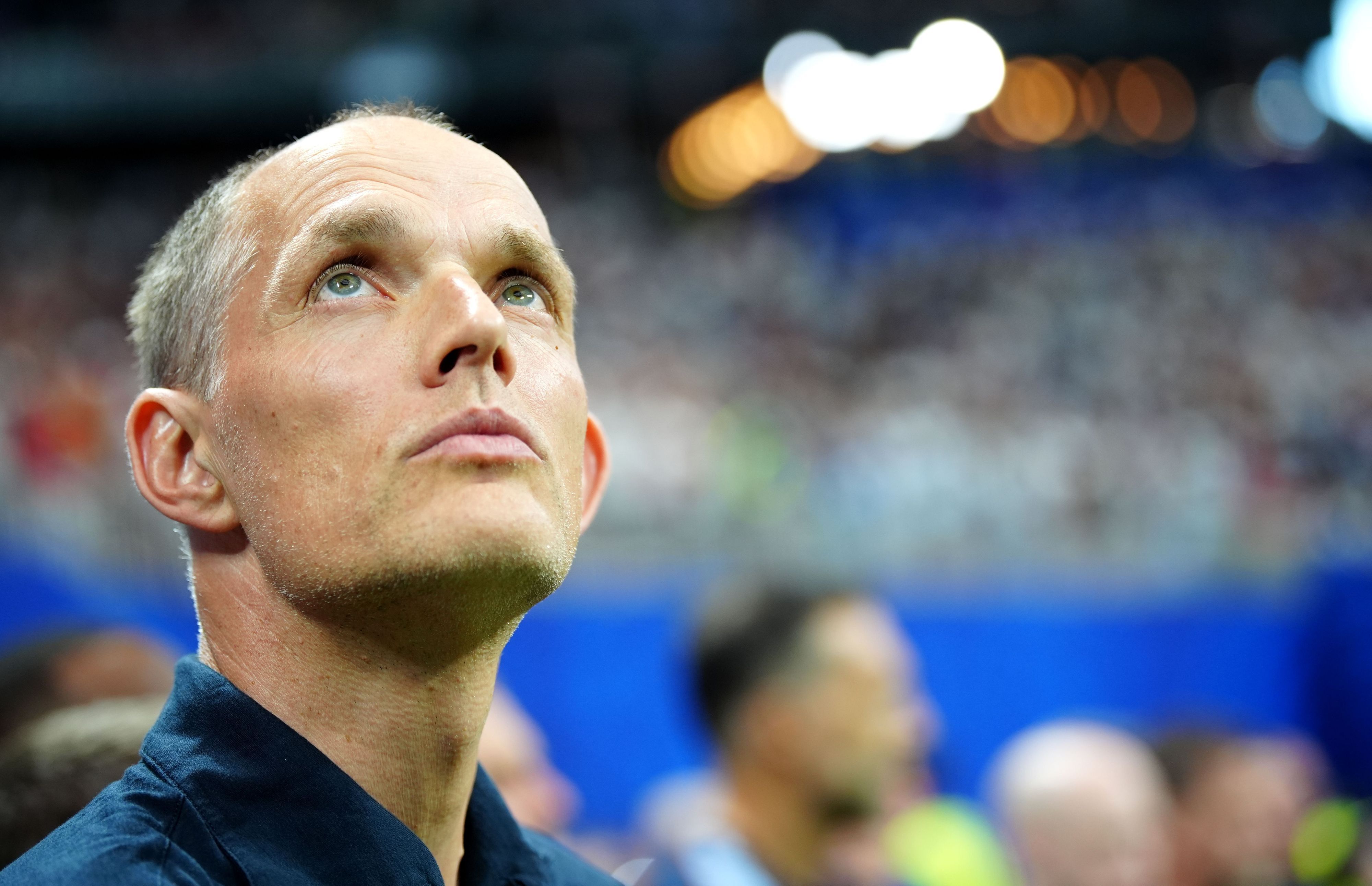 Der englische Nationaltrainer Thomas Tuchel vor dem Spiel.