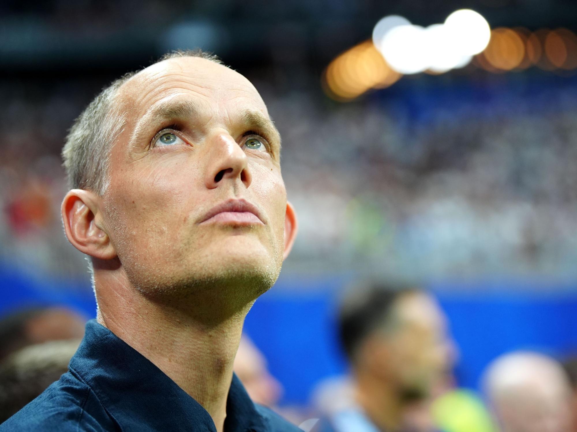Der englische Nationaltrainer Thomas Tuchel vor dem Spiel.