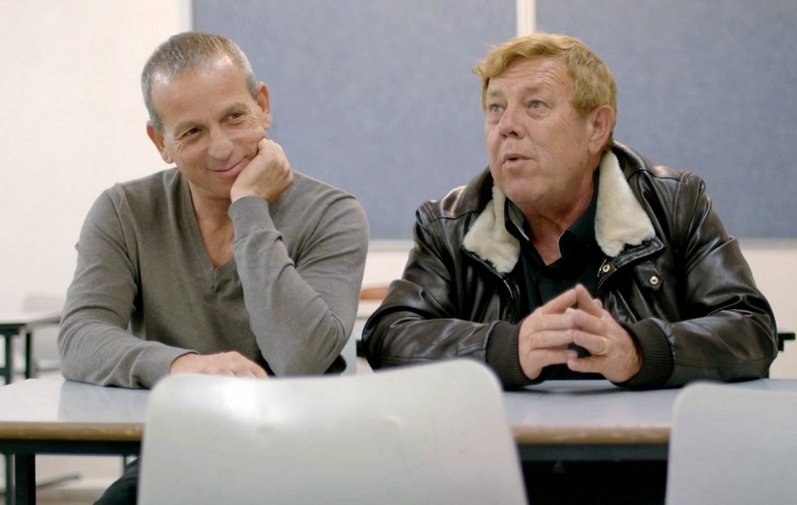 Nach dem Ende der Filmreihe war Yiftach Katzur (links, mit Zachi Noy) noch in israelischen Produktionen zu sehen, zog sich aber bald weitgehend aus dem Schauspielgeschäft zurück. (Bild: ARD Degeto)