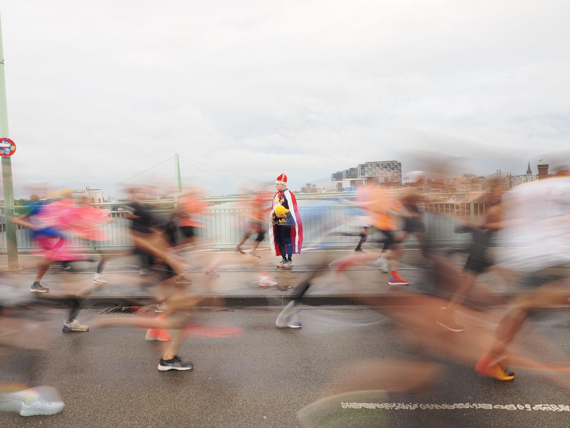 Szene vom Köln-Halbmarathon