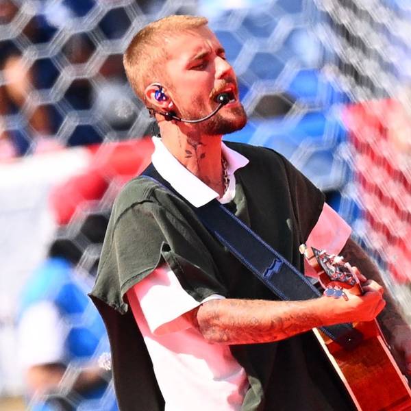 Justin Bieber singt in der Halbzeitshow.