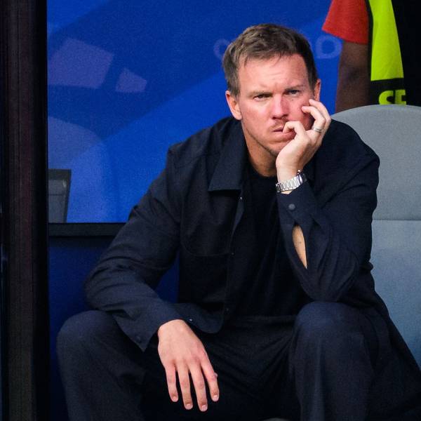 Ex-Bundestrainer Julian Nagelsmann an der Seitenlinie.
