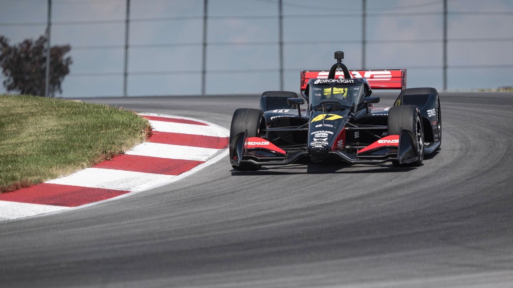 Mick Schumacher in seinem Boliden von Rahal Letterman Lanigan Racing.
