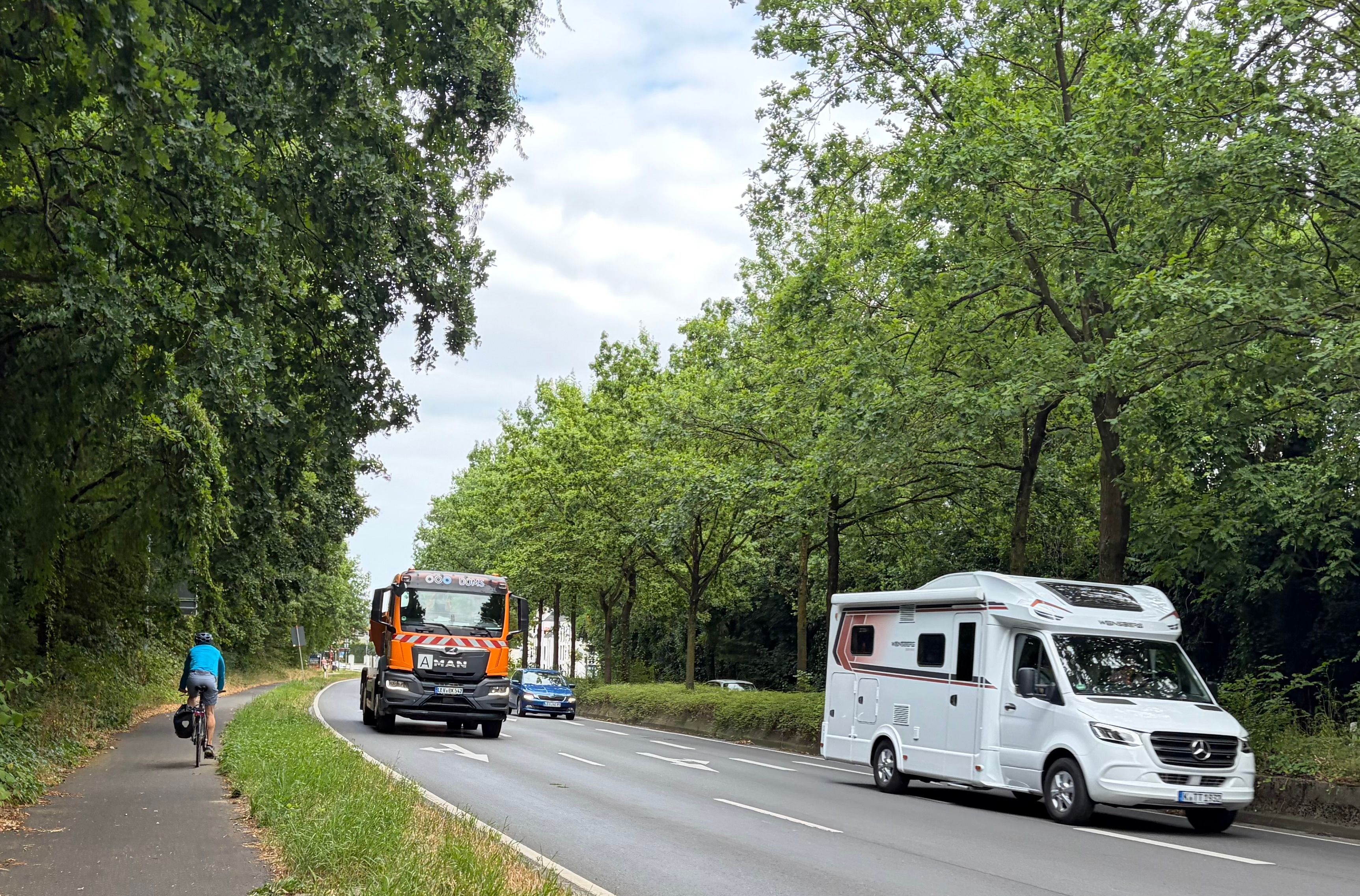 Im innerstädtischen Bereich entlang der Herbert-Wehner-Straße will der Landesbetrieb Straßen NRW keine Leitplanken anbringen.